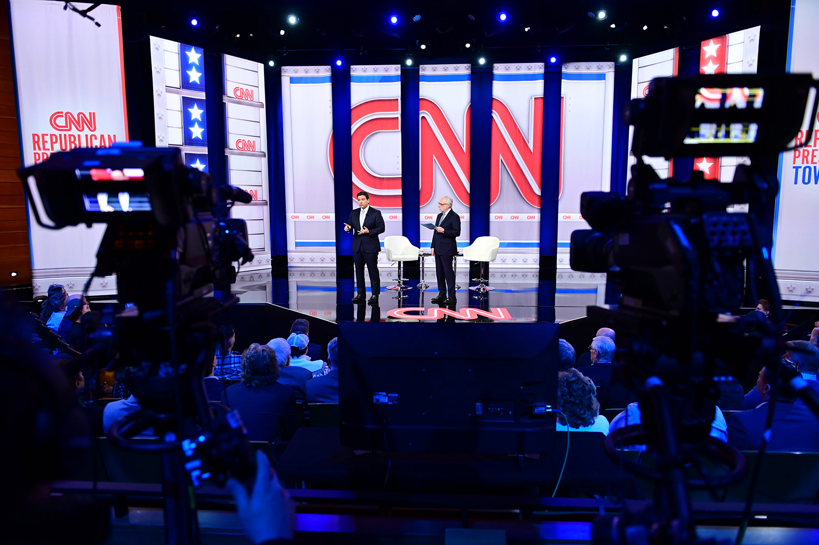 CNN's Wolf Blitzer hosted the town hall.
