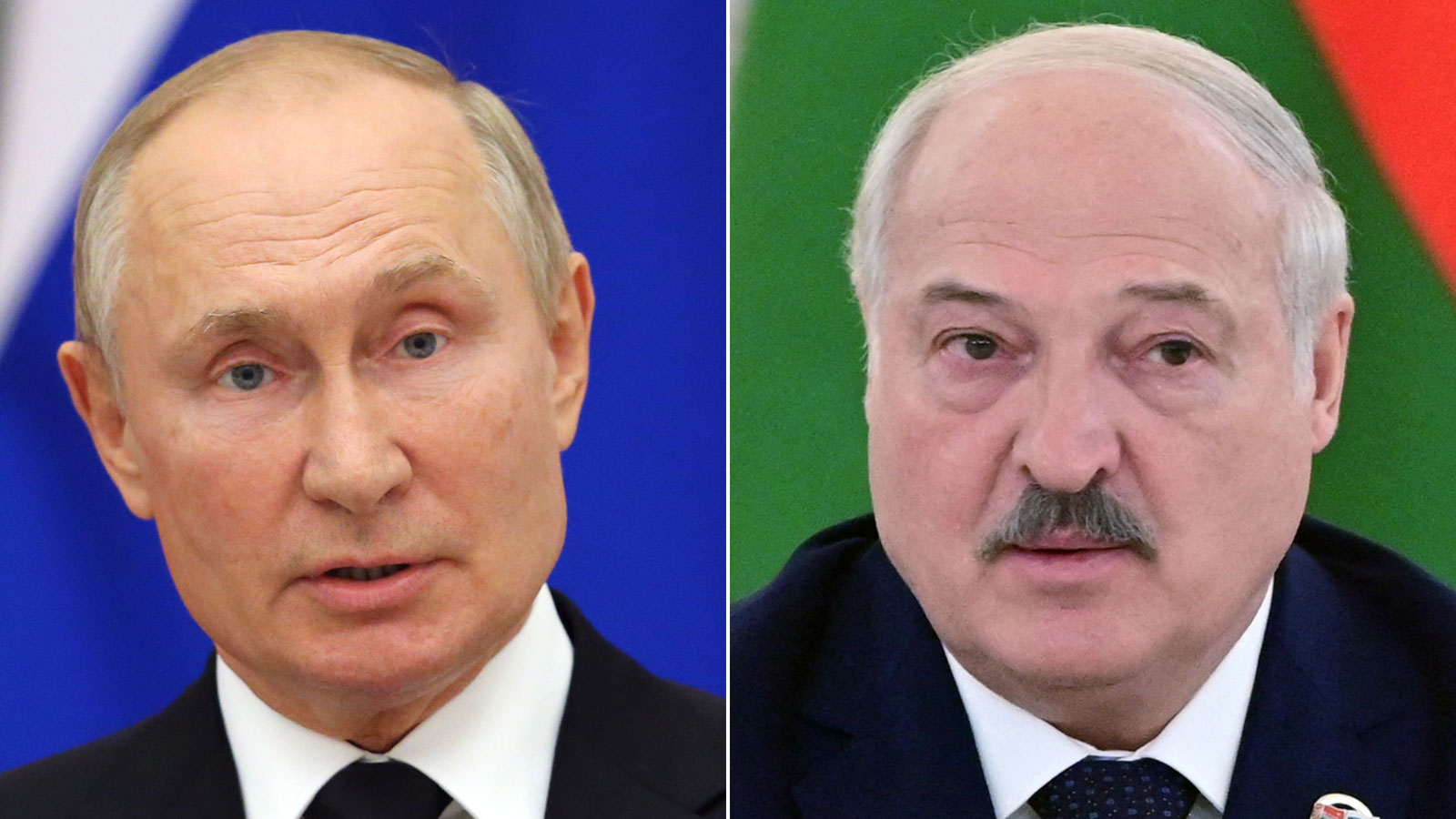 Russian President Vladimir Putin, left, and his Belarusian counterpart Alexander Lukashenko.