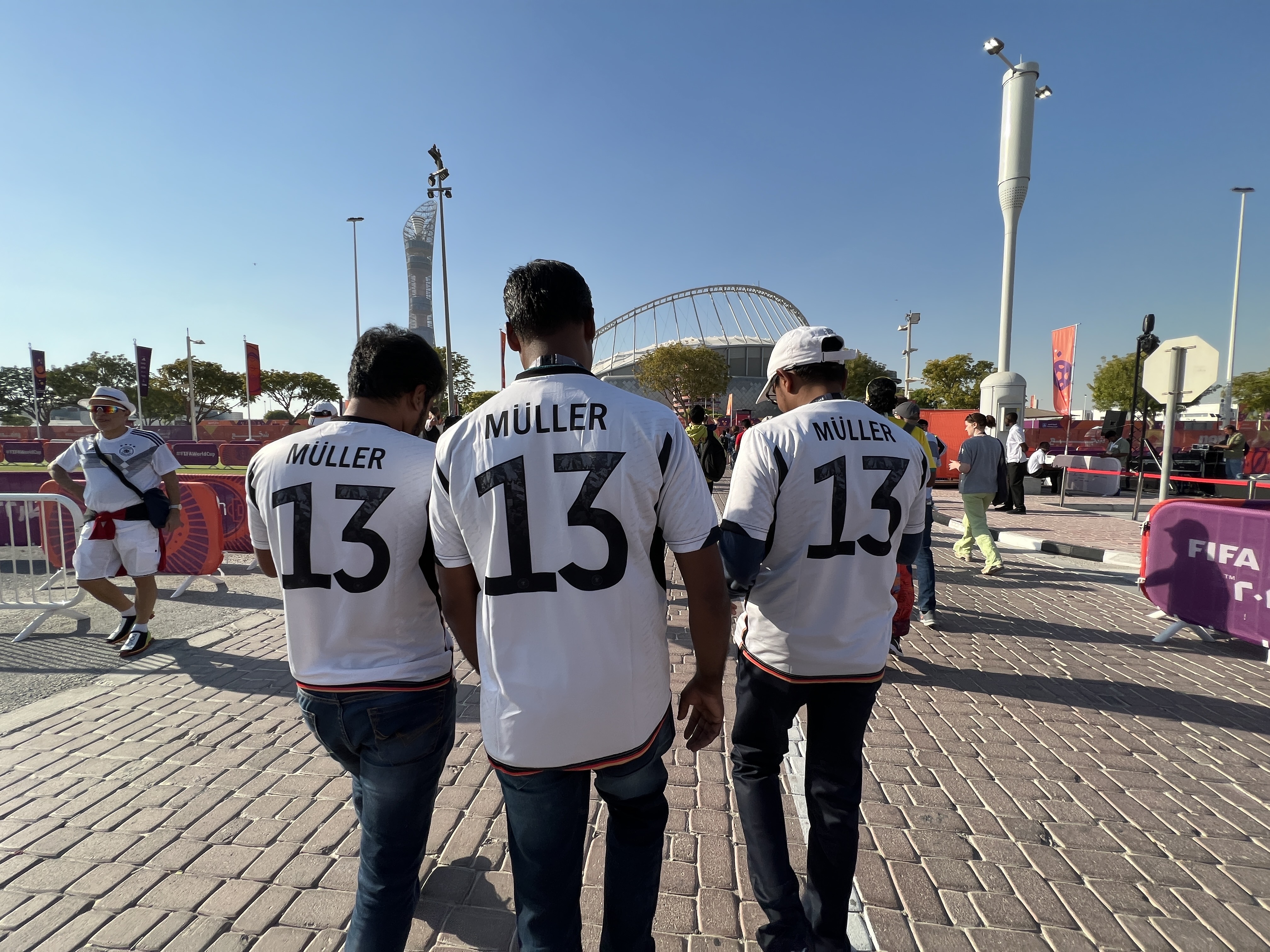 Germany fans in Qatar on November 23.
