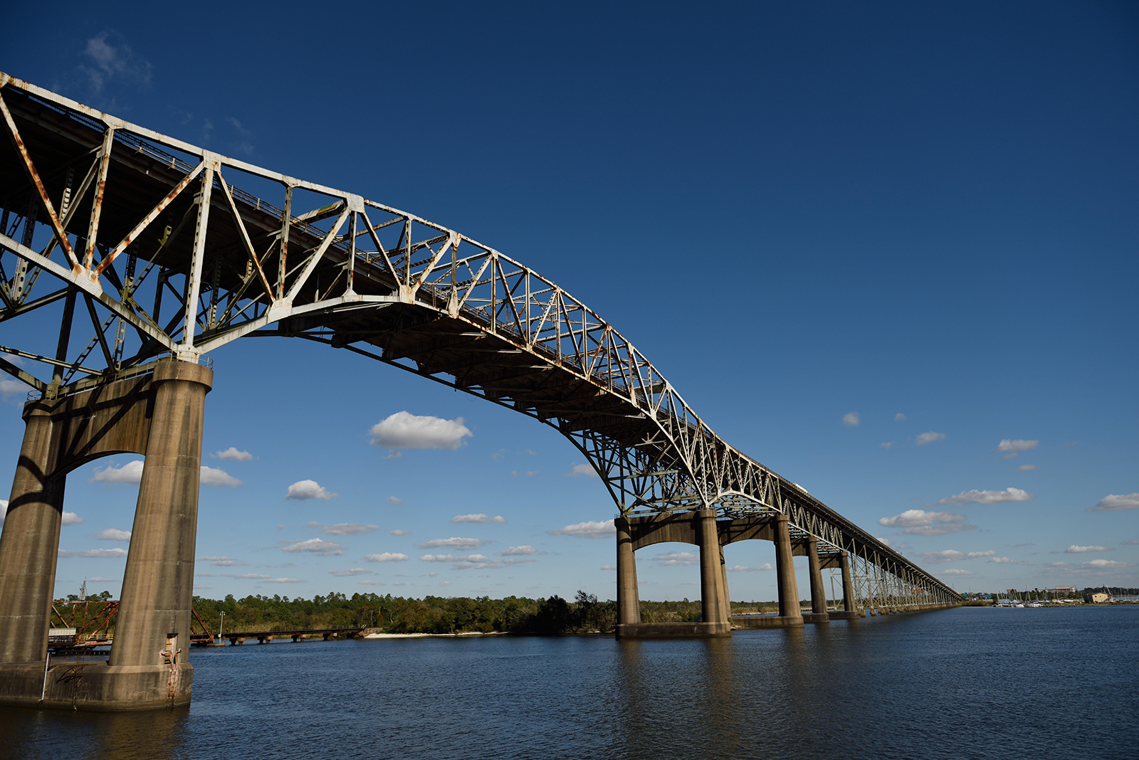 Calcasieu River Bridge near Lake Charles, Louisiana.