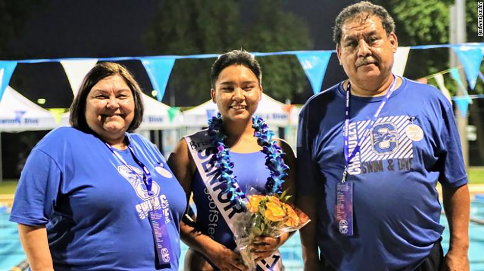 Lisa and Tony Vasquez with their daughter, Brisa, center. Lisa and Tony died last week from Covid-19.