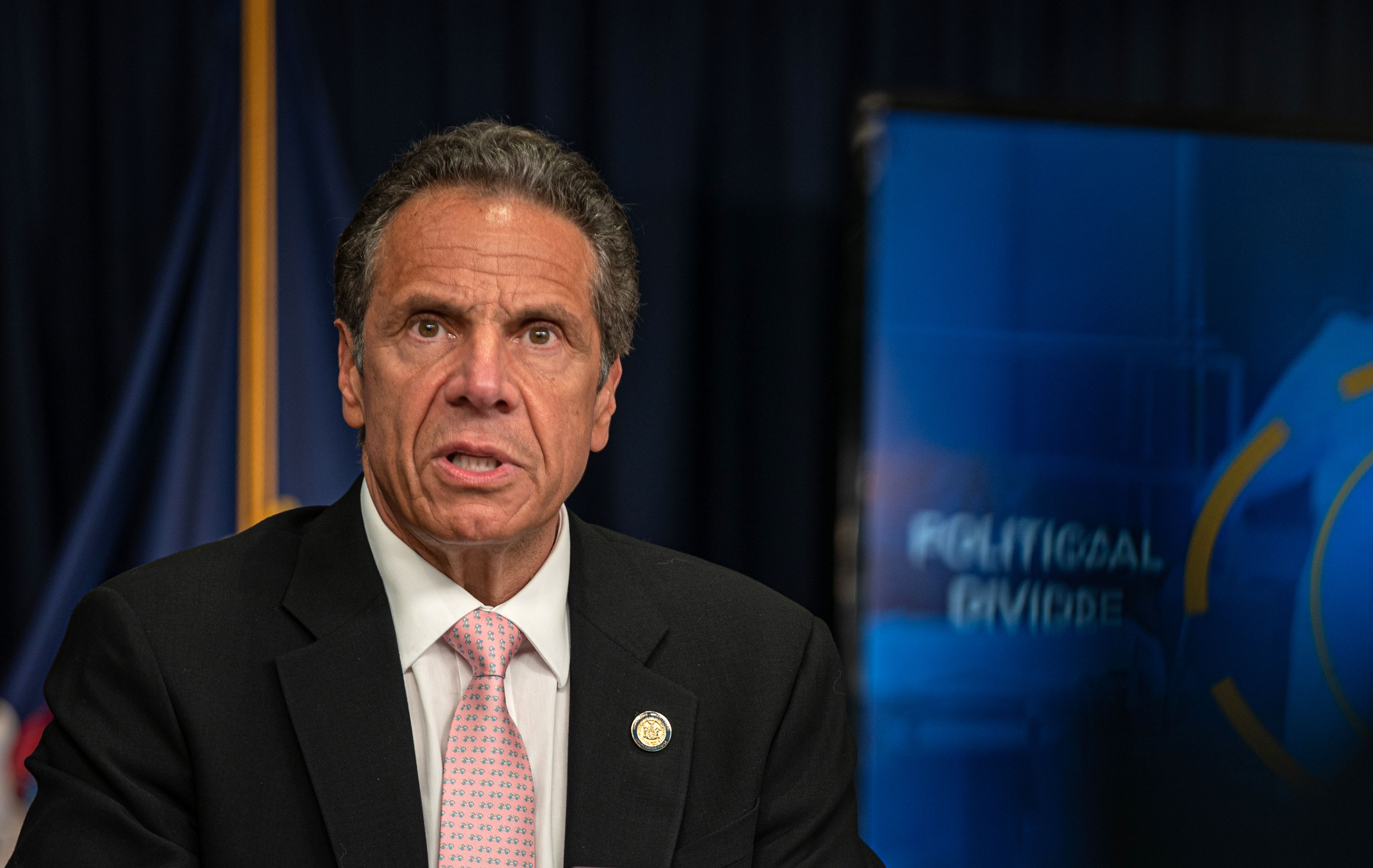 Gov. Andrew Cuomo speaks at a news conference on June 12 in New York.