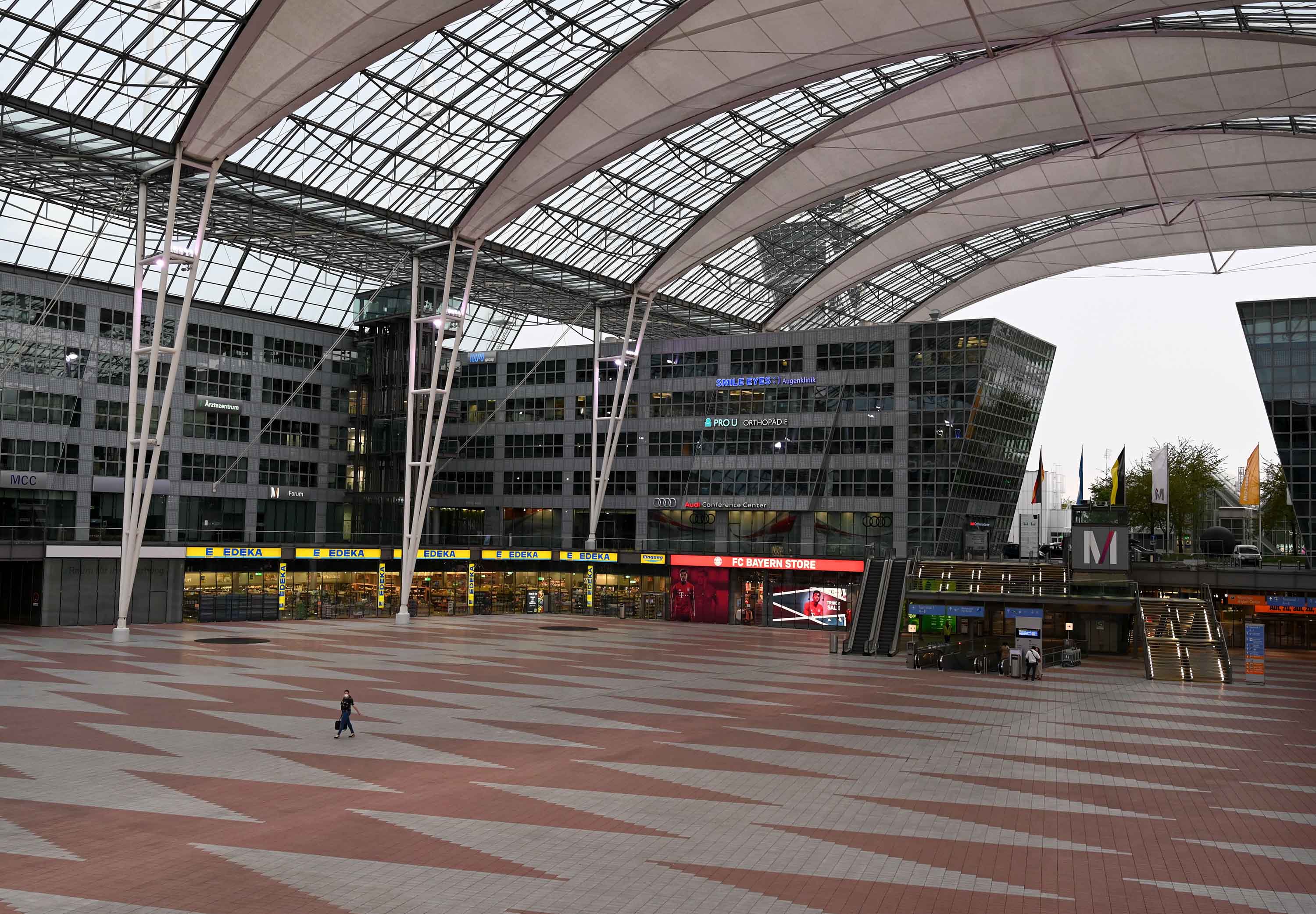 The Franz-Josef-Strauss airport is pictured in Munich, Germany, on April 28.