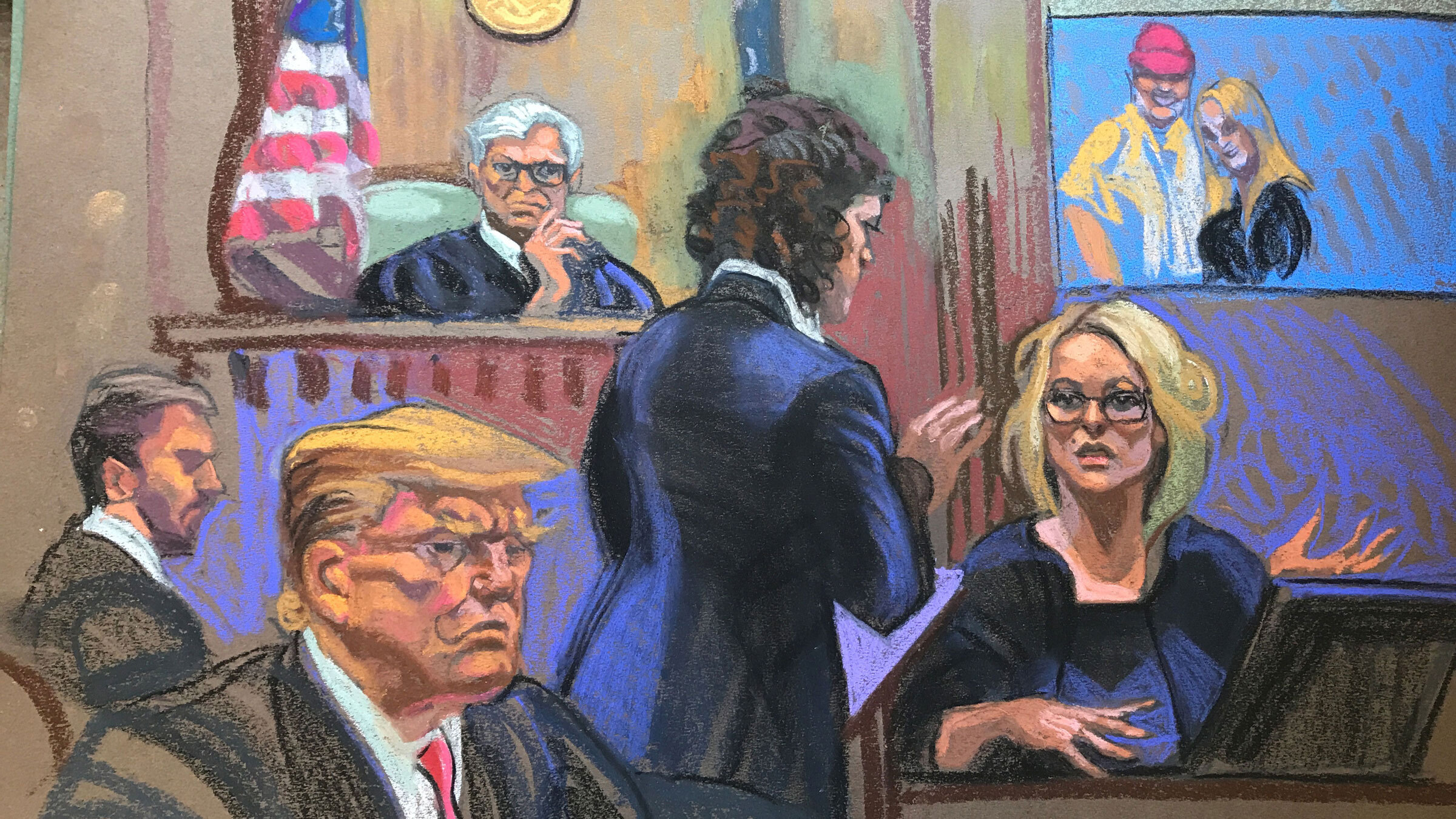 Adult film actress Stormy Daniels testifies on Tuesday.