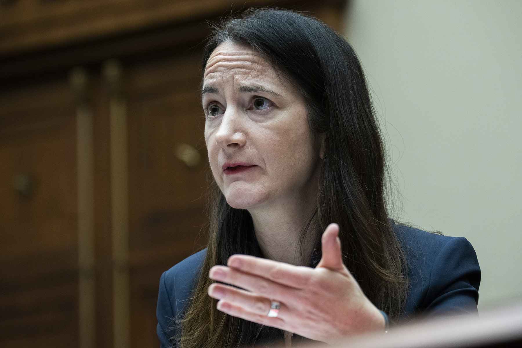 Director of National Intelligence Avril Haines testifies during the House Select Intelligence Committee hearing titled "Worldwide Threats," in Rayburn Building on Tuesday, March 8, 2022. 