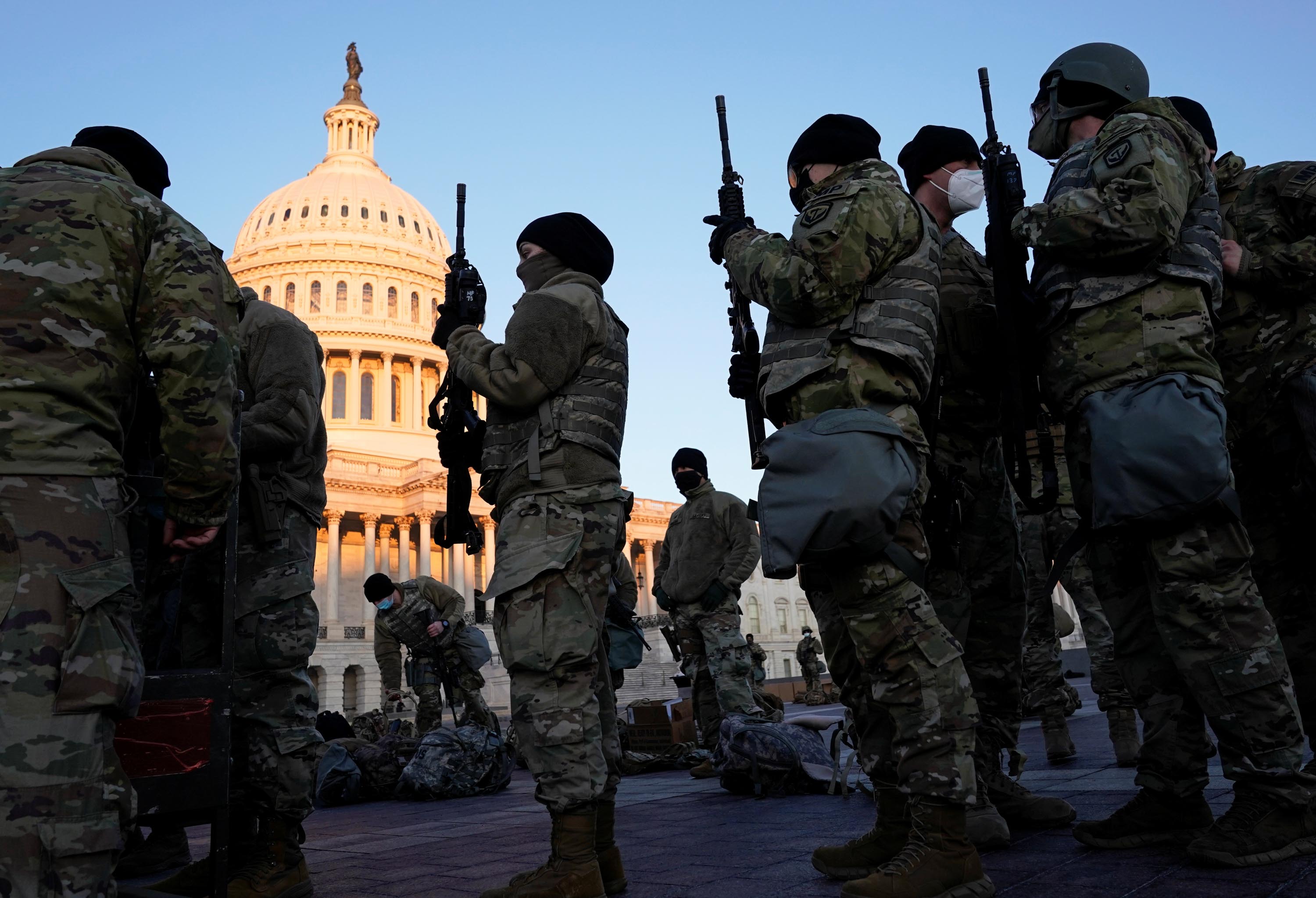 Here's what the Capitol looks like this morning with National Guard ...