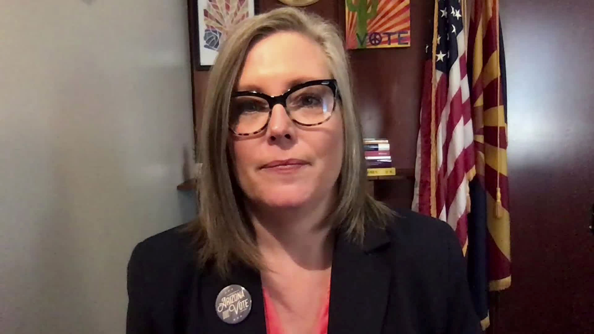 Arizona Secretary of State Katie Hobbs speaks with CNN on Tuesday, November 3.