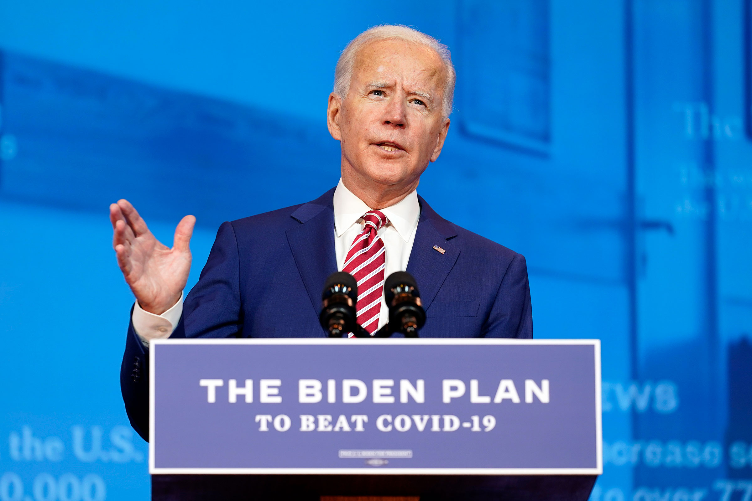 Joe Biden speaks on Friday, October 23 in Wilmington, Delaware.