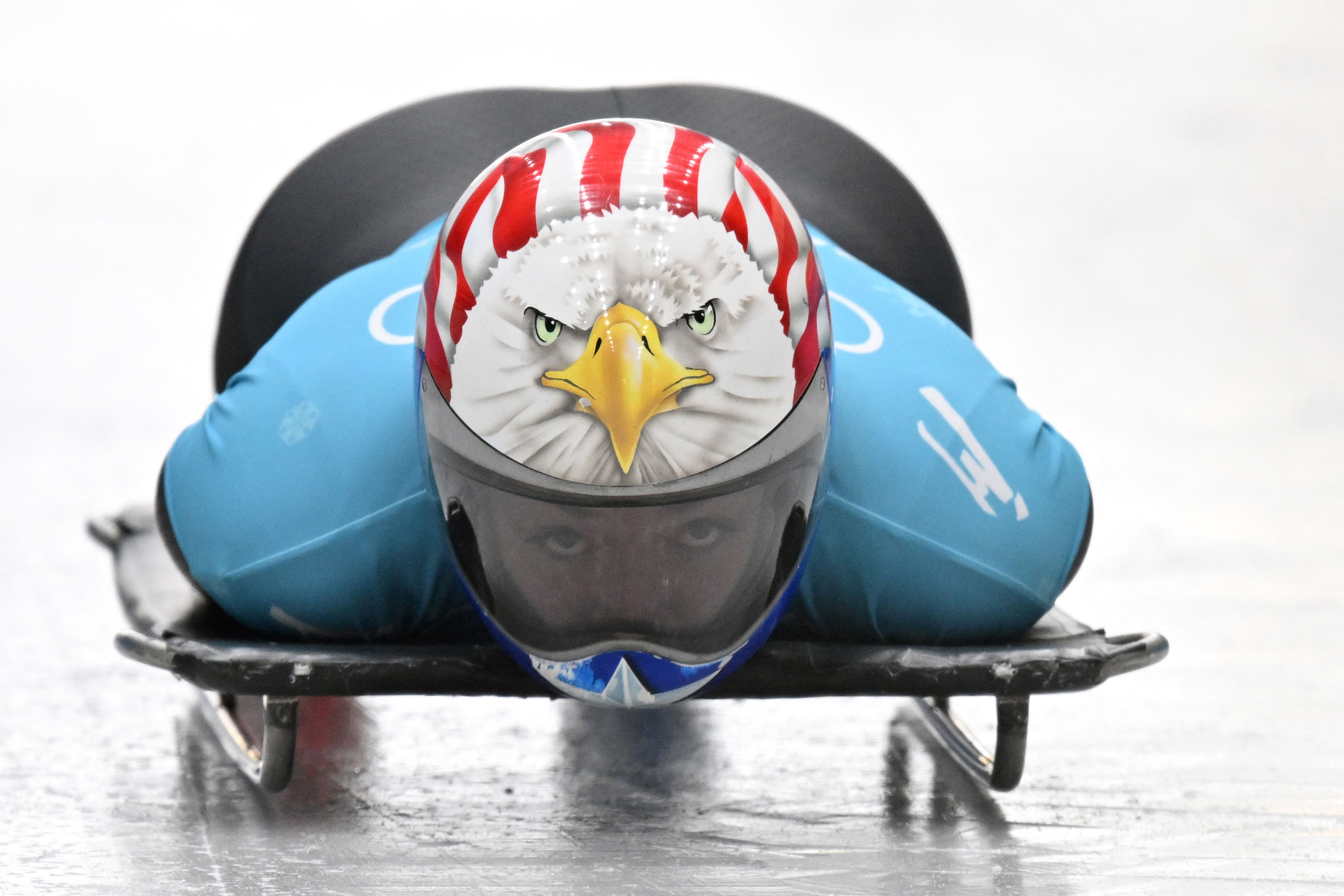 American Katie Uhlaender's patriotic eagle flies high in our style rankings.