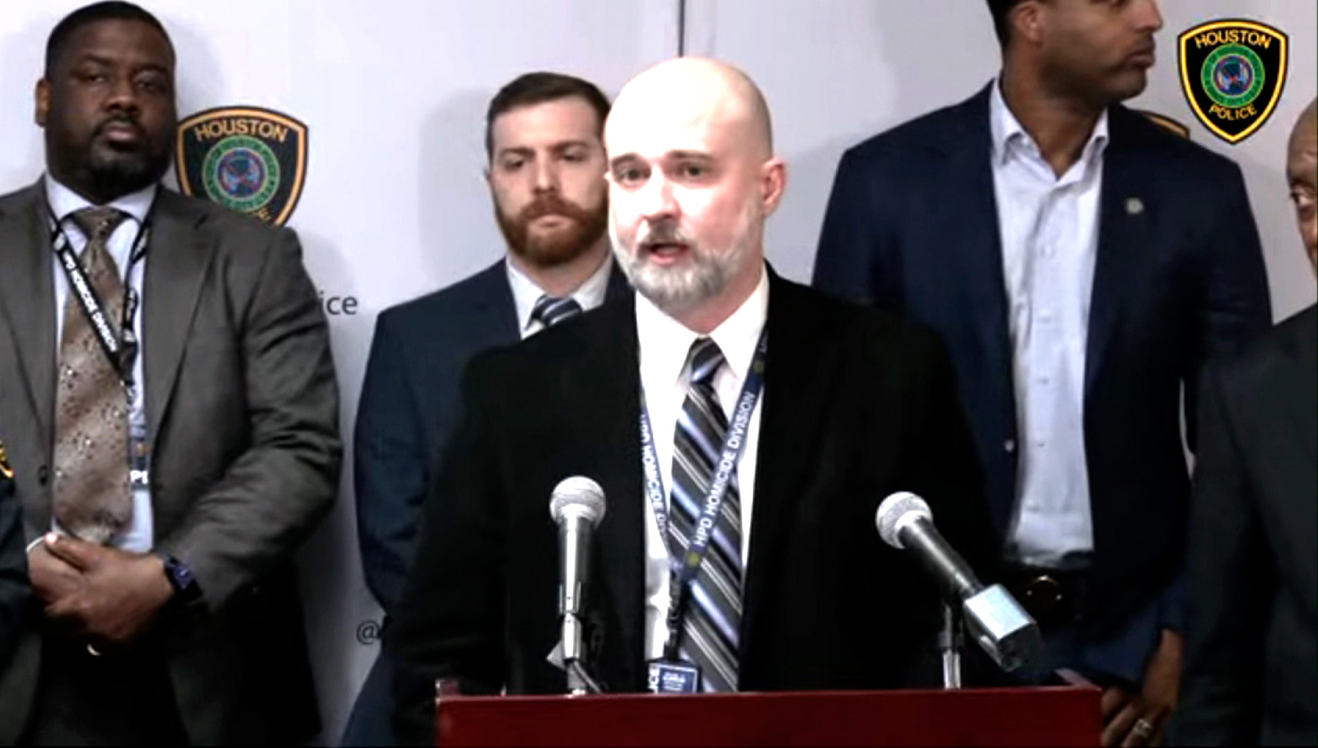 Sgt. Michael Burrow speaks during a press conference on Friday, December 2. 