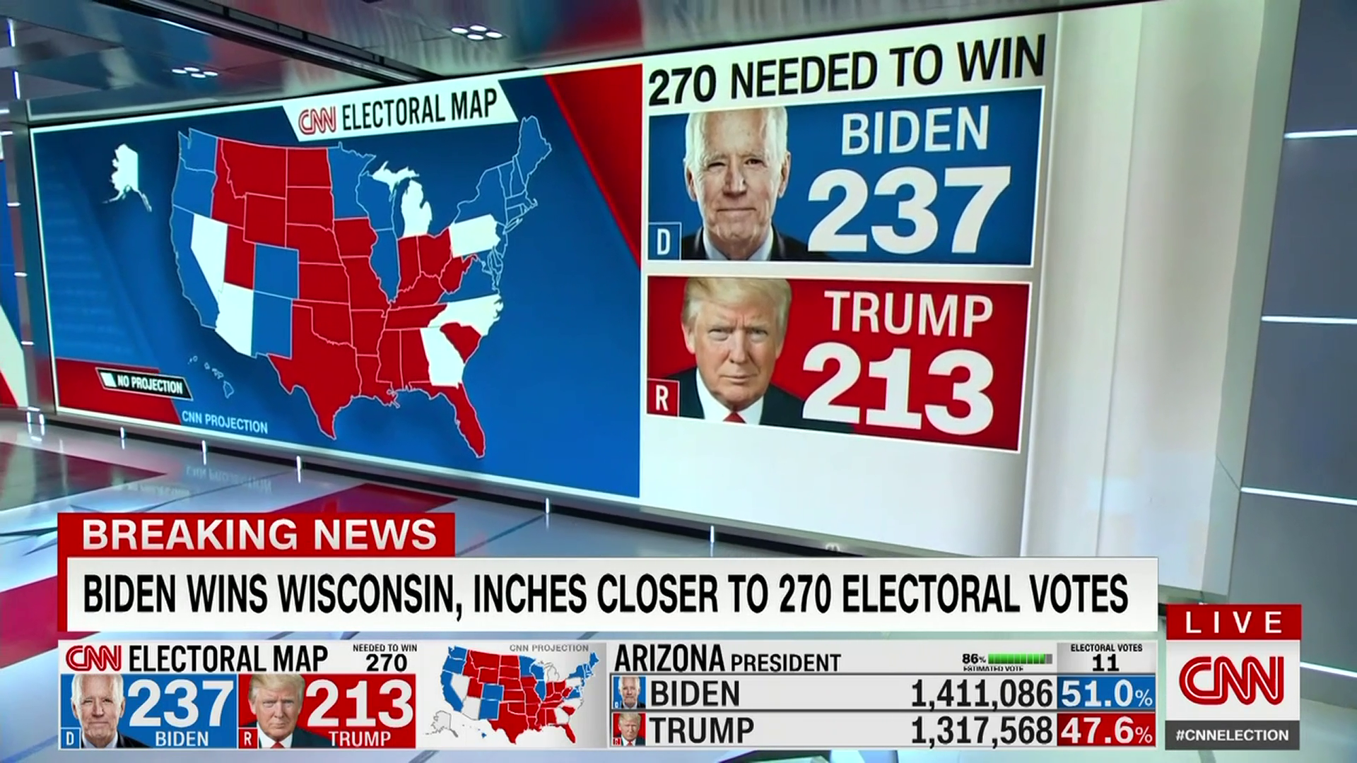 Cnn Projection Biden Wins Wisconsin 
