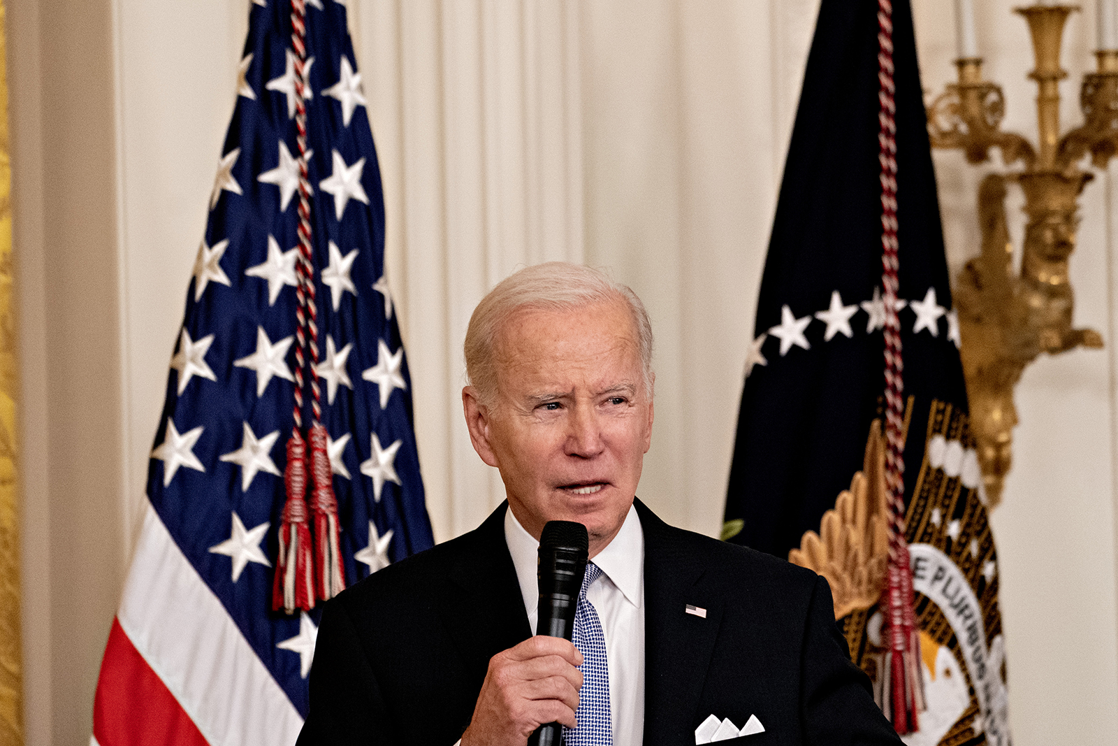 Joe Biden speaks during an event in Washington, DC, on Friday, January 20.