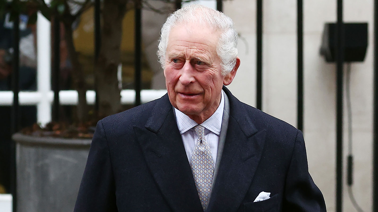King Charles III is seen leaving The London Clinic on January 29, in London, England. 