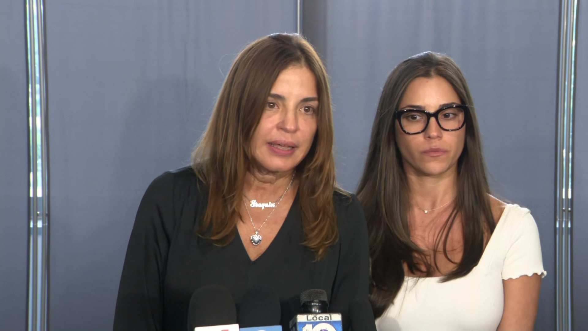 Family members of Parkland school shooting victim Joaquin Oliver speak at a press conference on Thursday, October 13. 