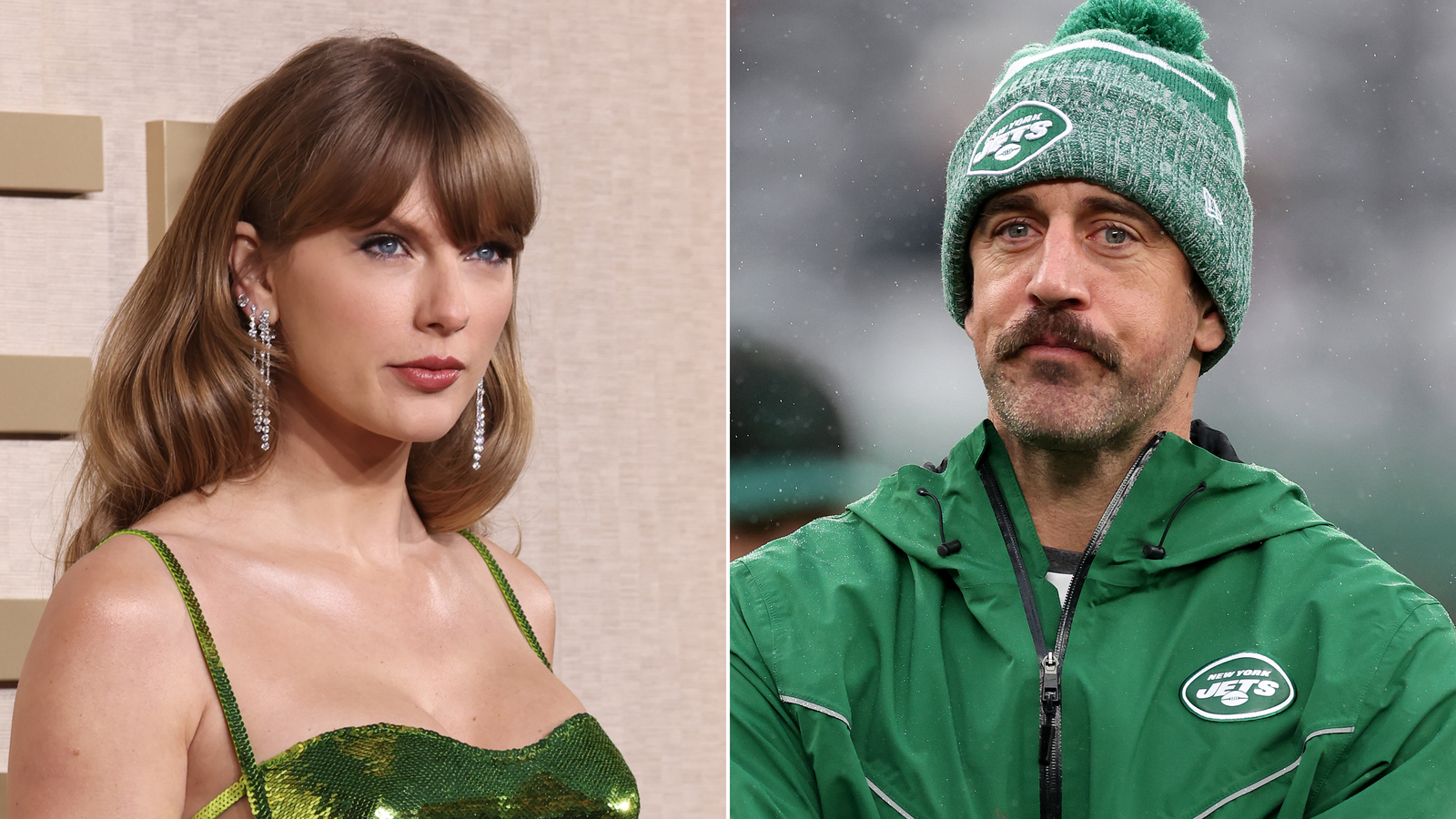 Taylor Swift and Aaron Rodgers. 