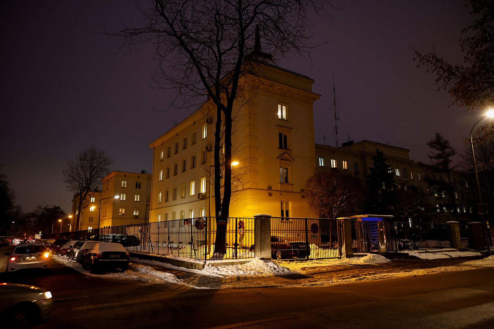 The Polish Police Headquarters is seen in Warsaw, Poland, on December 15. 