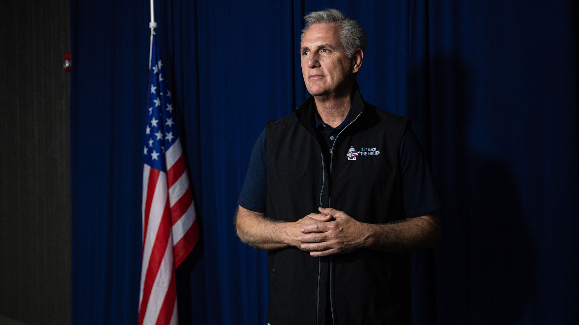 House Minority Leader Kevin McCarthy stands for a portrait on Nov. 6 in McAllen, Texas.