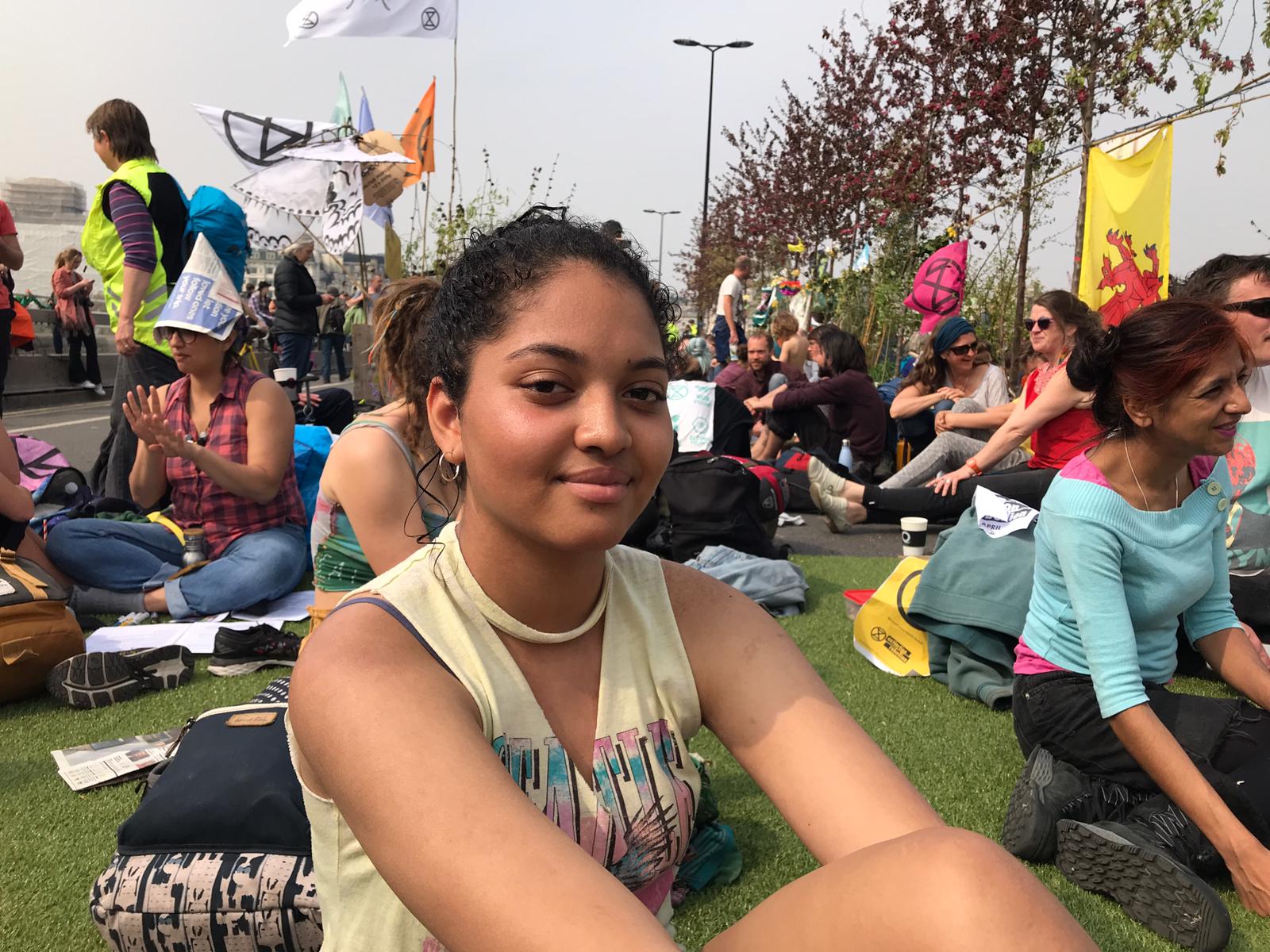 Shakana was another protester who attended the sit-in at Waterloo Bridge on Wednesday. 