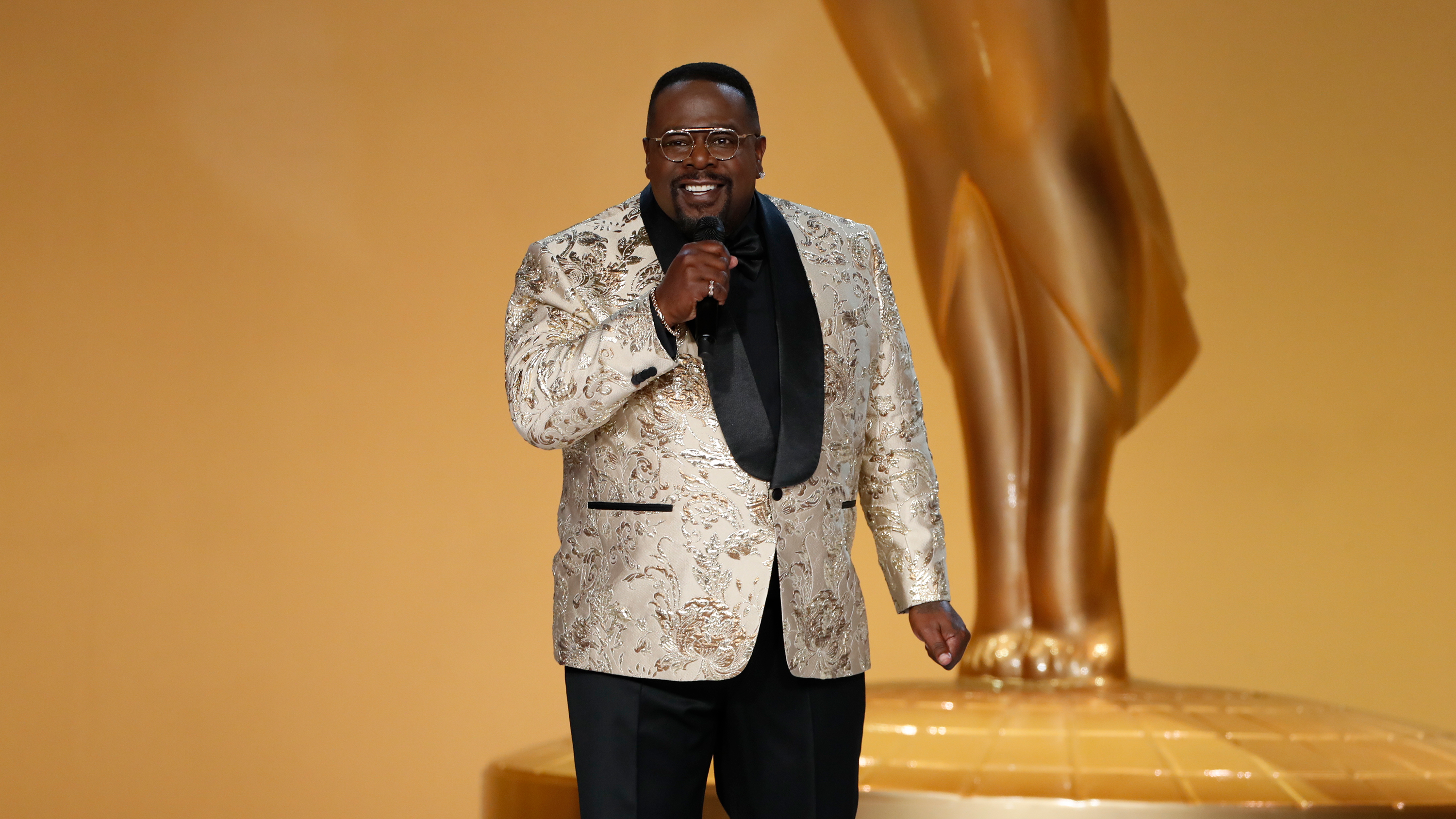 Cedric the Entertainer hosts the 73rd Emmy Awards on Sunday, September 19, in Los Angeles. 
