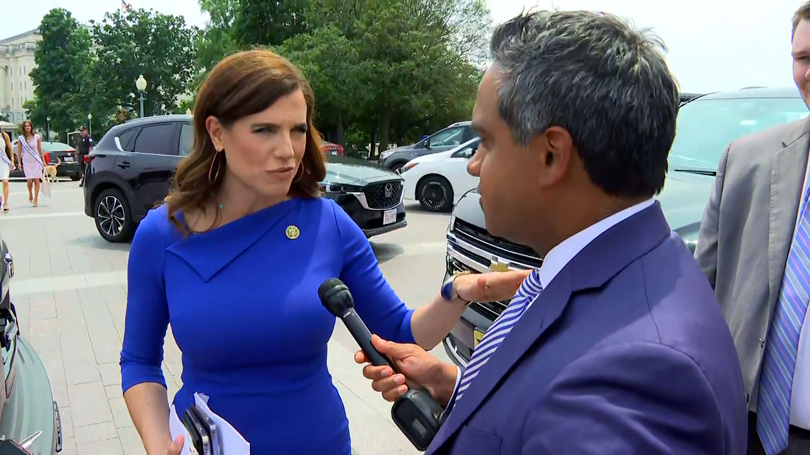 Rep. Nancy Mace talks with CNN's Manu Raju.