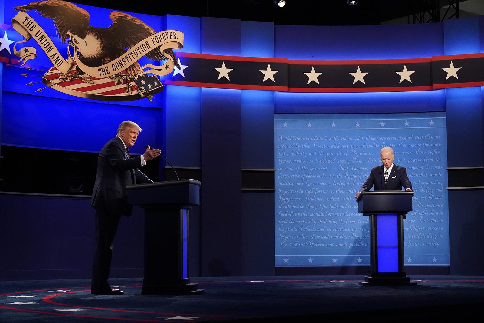 Trump and Biden clash on election legitimacy "This is not going to end