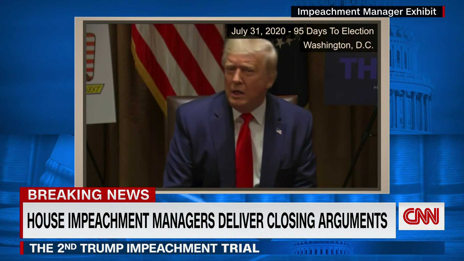Impeachment Manager Plays Video Montage Of Trumps Lies In Closing Argument