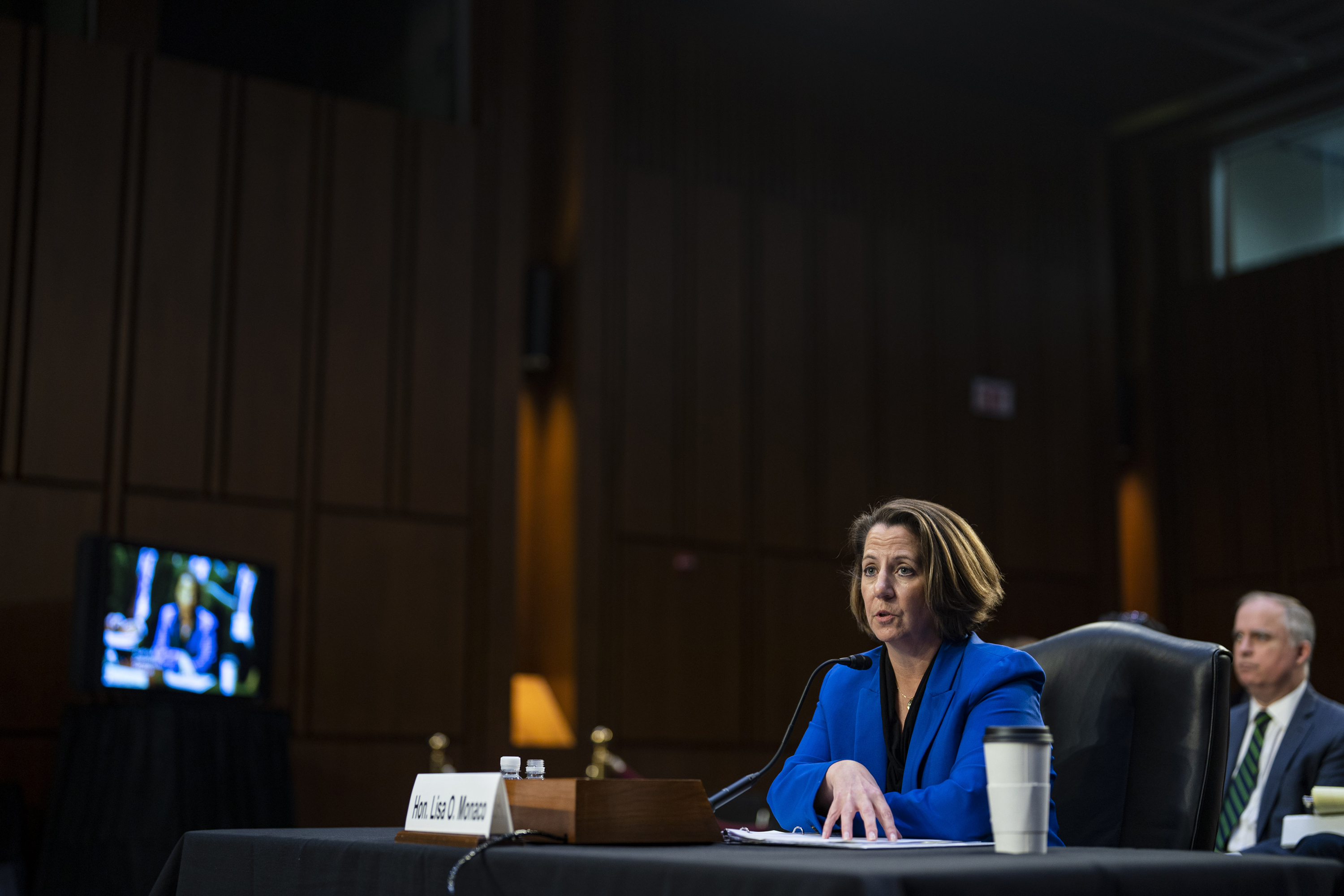 US Deputy Attorney General Lisa Monaco speaks during a Senate Judiciary Committee hearing in Washington, DC on Wednesday.