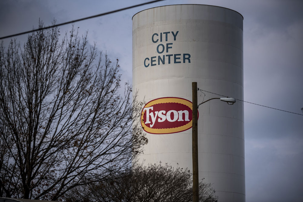 A Tyson Foods Inc. processing plant in Center, Texas, on December 9. 