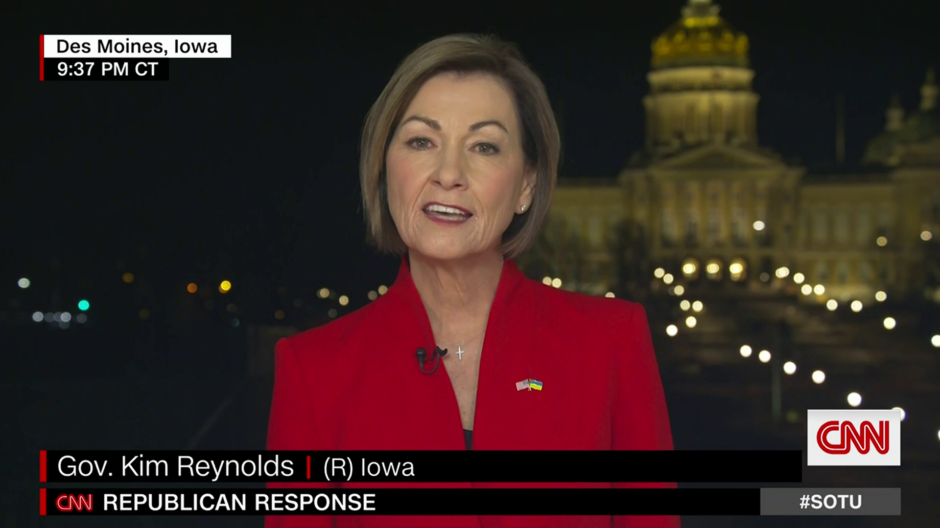 Iowa Governor Says Americans Believe "enough Is Enough" In GOP Response