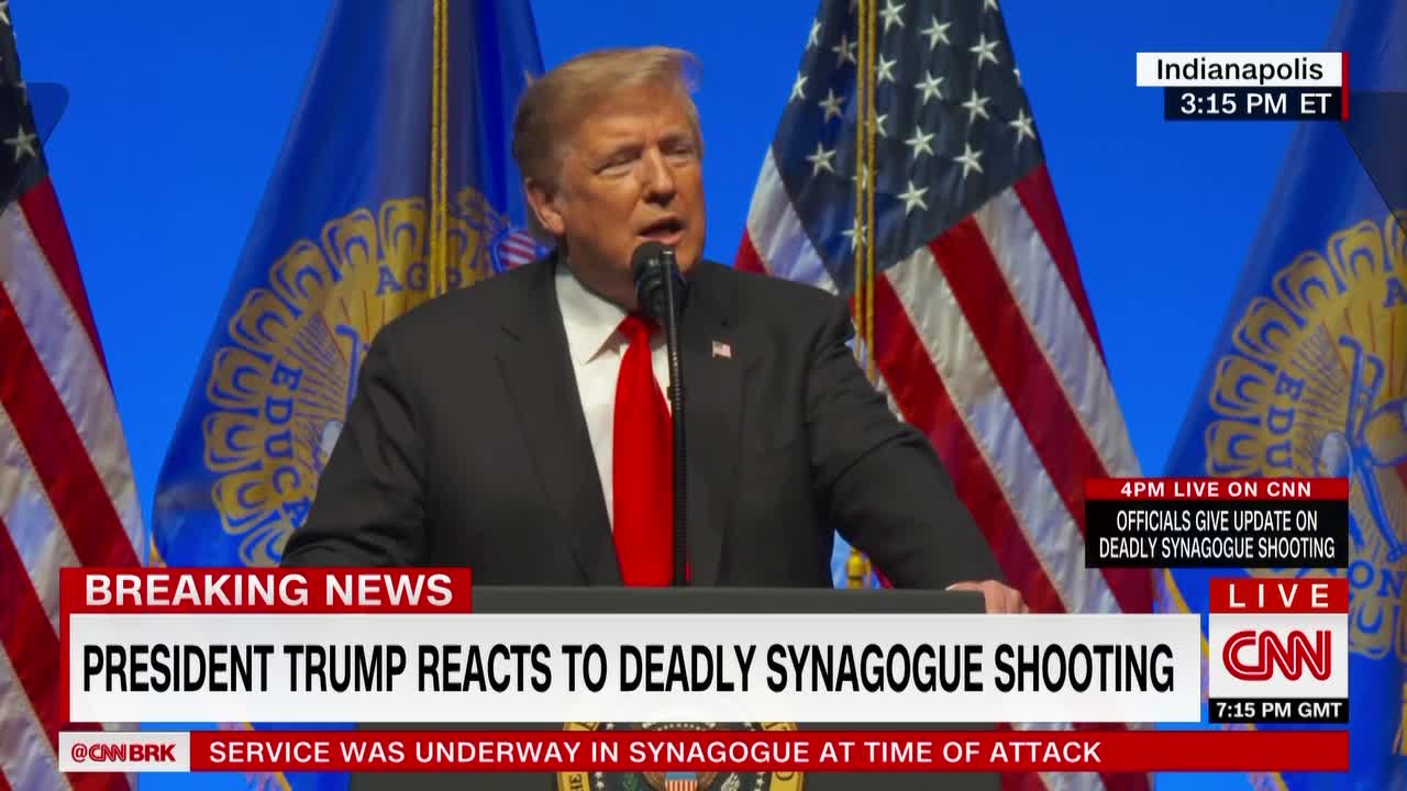 Trump Says Attack Was Act Of Anti-Semitism