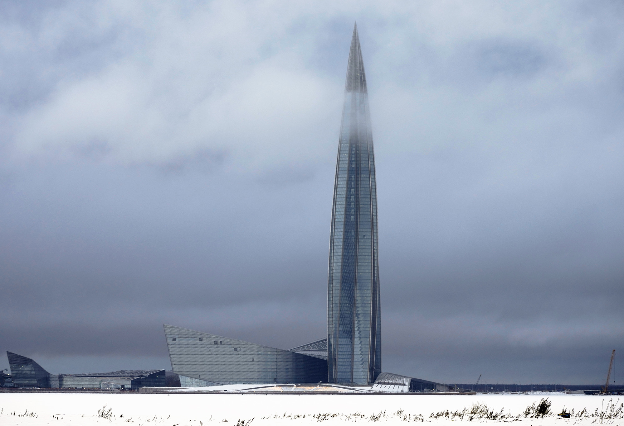 The Lakhta Centre, the headquarters of Russian gas monopoly Gazprom in St. Petersburg, Russia, on January 13. 