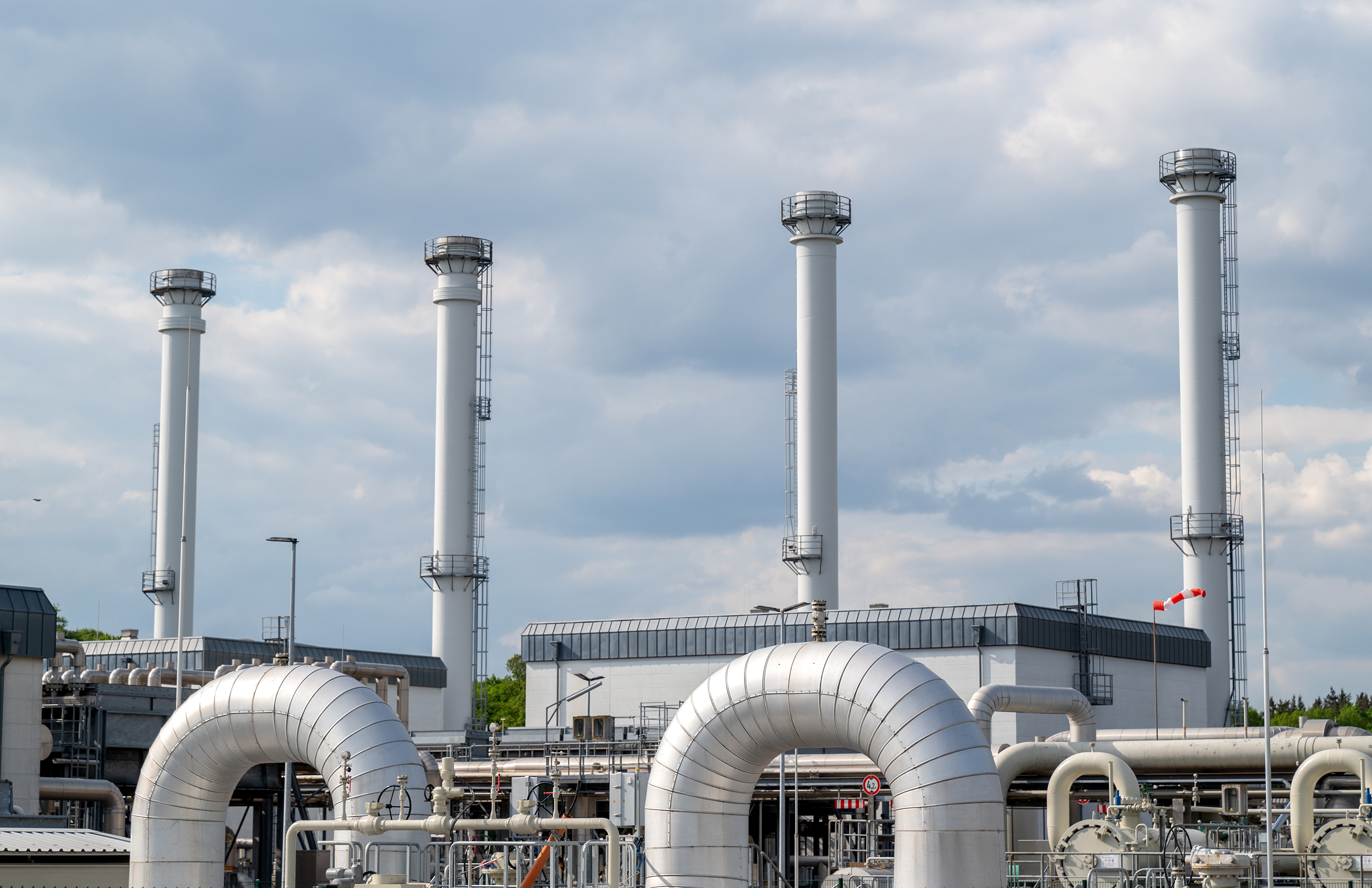 A general view of the Astora underground natural gas storage facility on May 12 in Rehden, Germany. Russia has announced sanctions against dozens of western energy companies, including Gazprom Germania, of which Astora is a subsidiary. 
