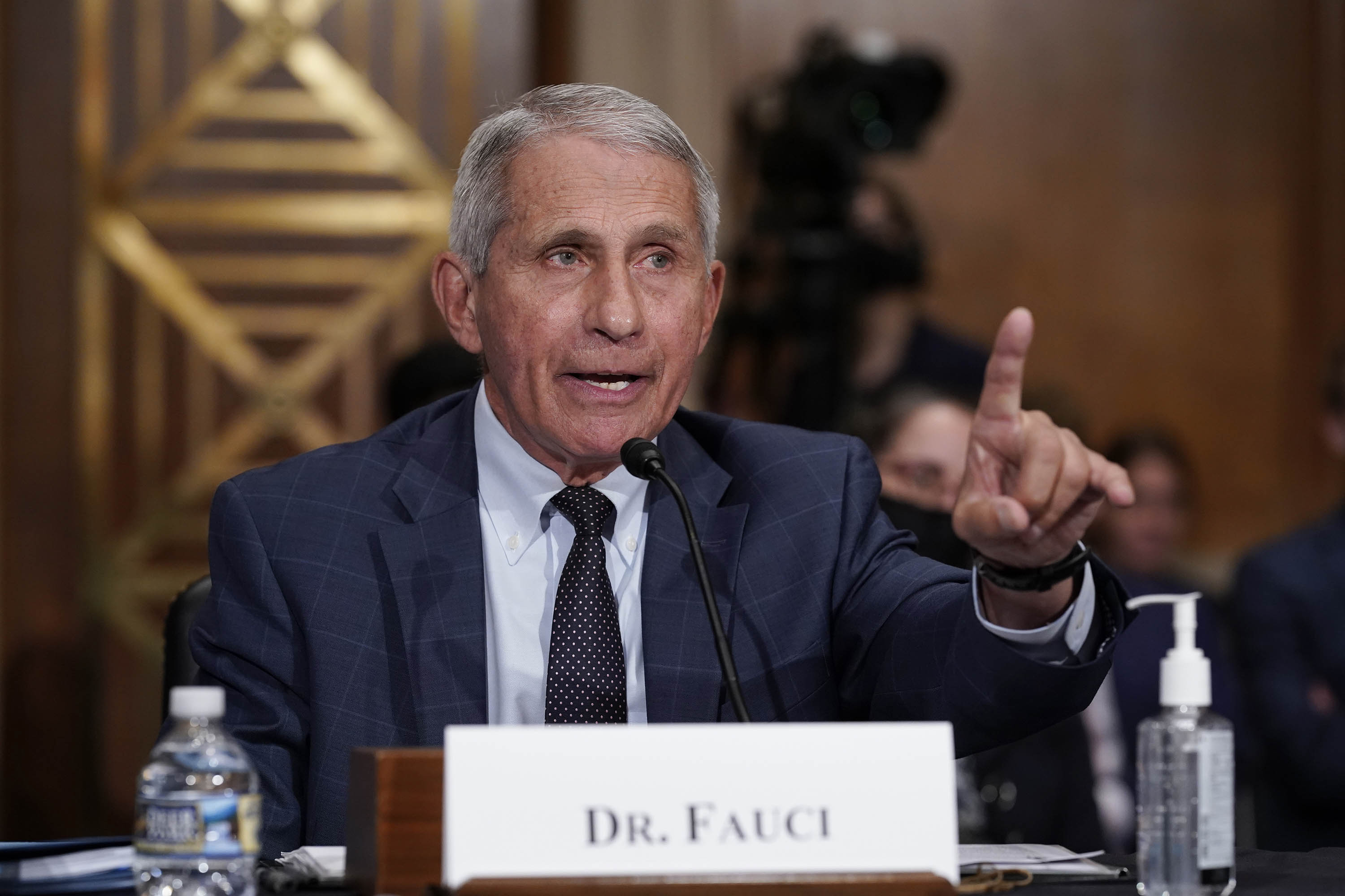 Dr. Anthony Fauci testifies before the Senate Health, Education, Labor, and Pensions Committee, on July 20, on Capitol Hill in Washington, DC. 