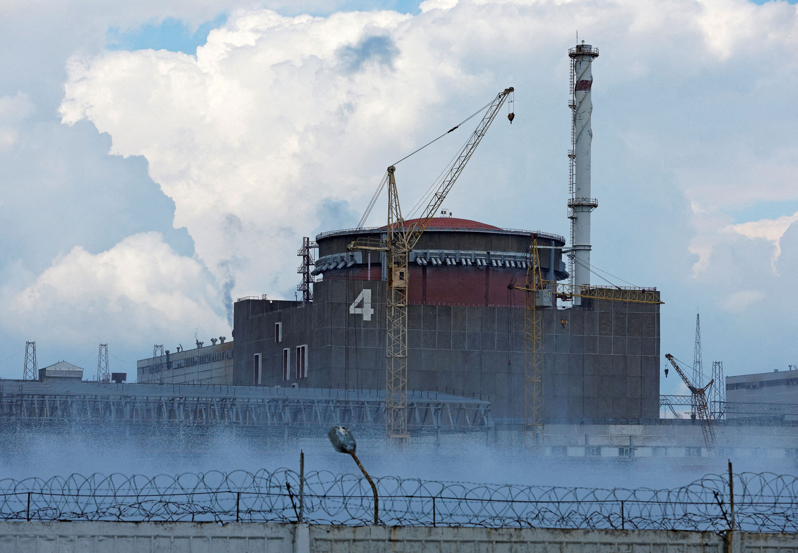 La central nuclear de Zaporizhia el 4 de agosto. 