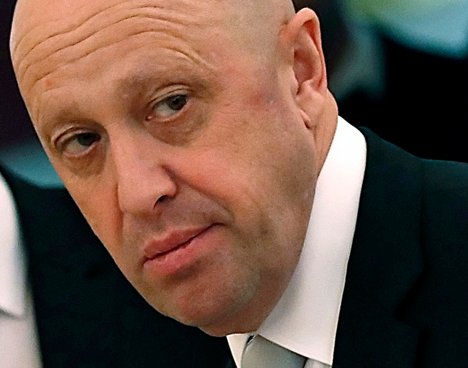 Yevgeny Prigozhin participates in a meeting in Moscow on July 4, 2017. 