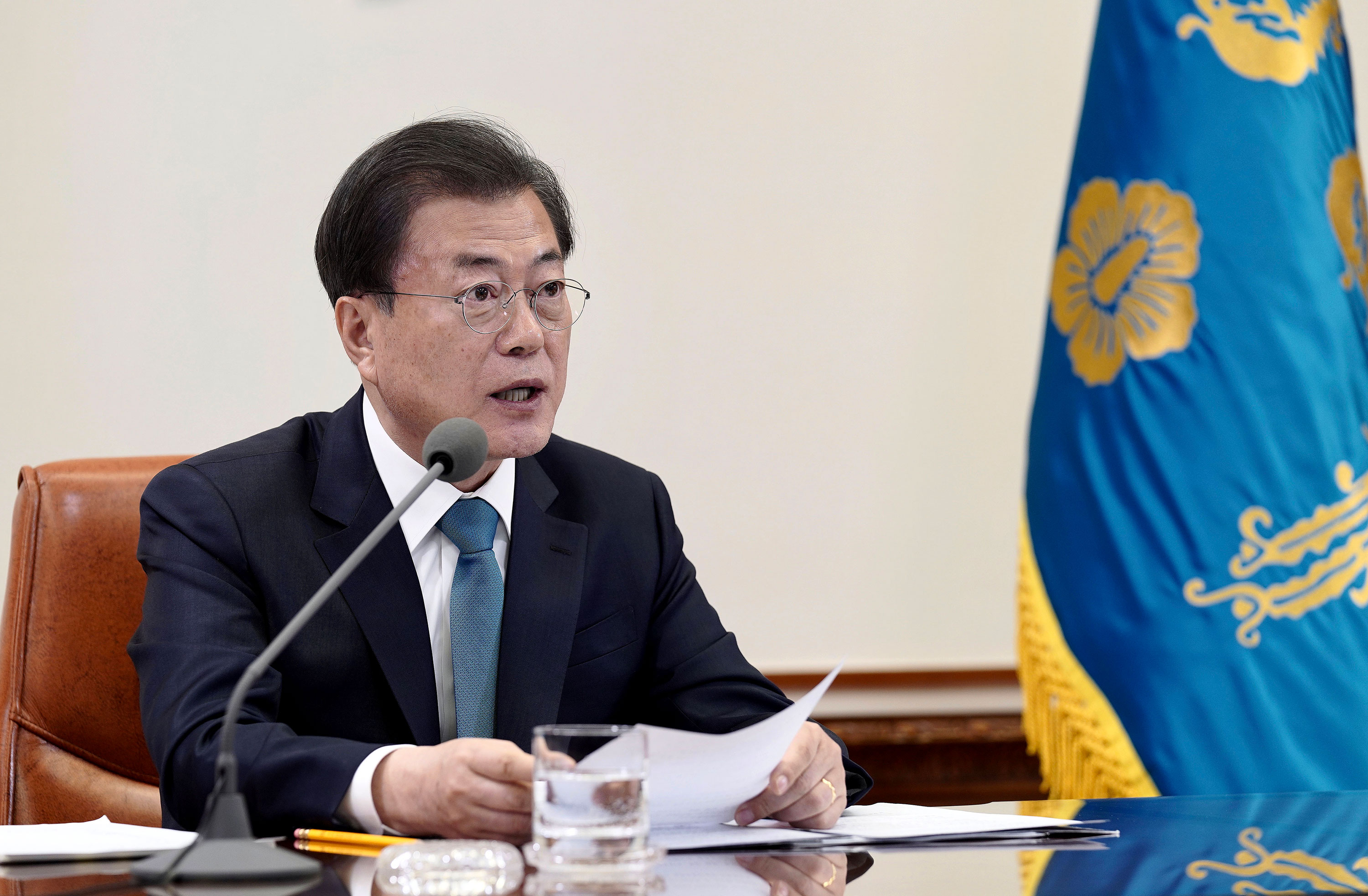 South Korean Presidential Blue House via Getty Images