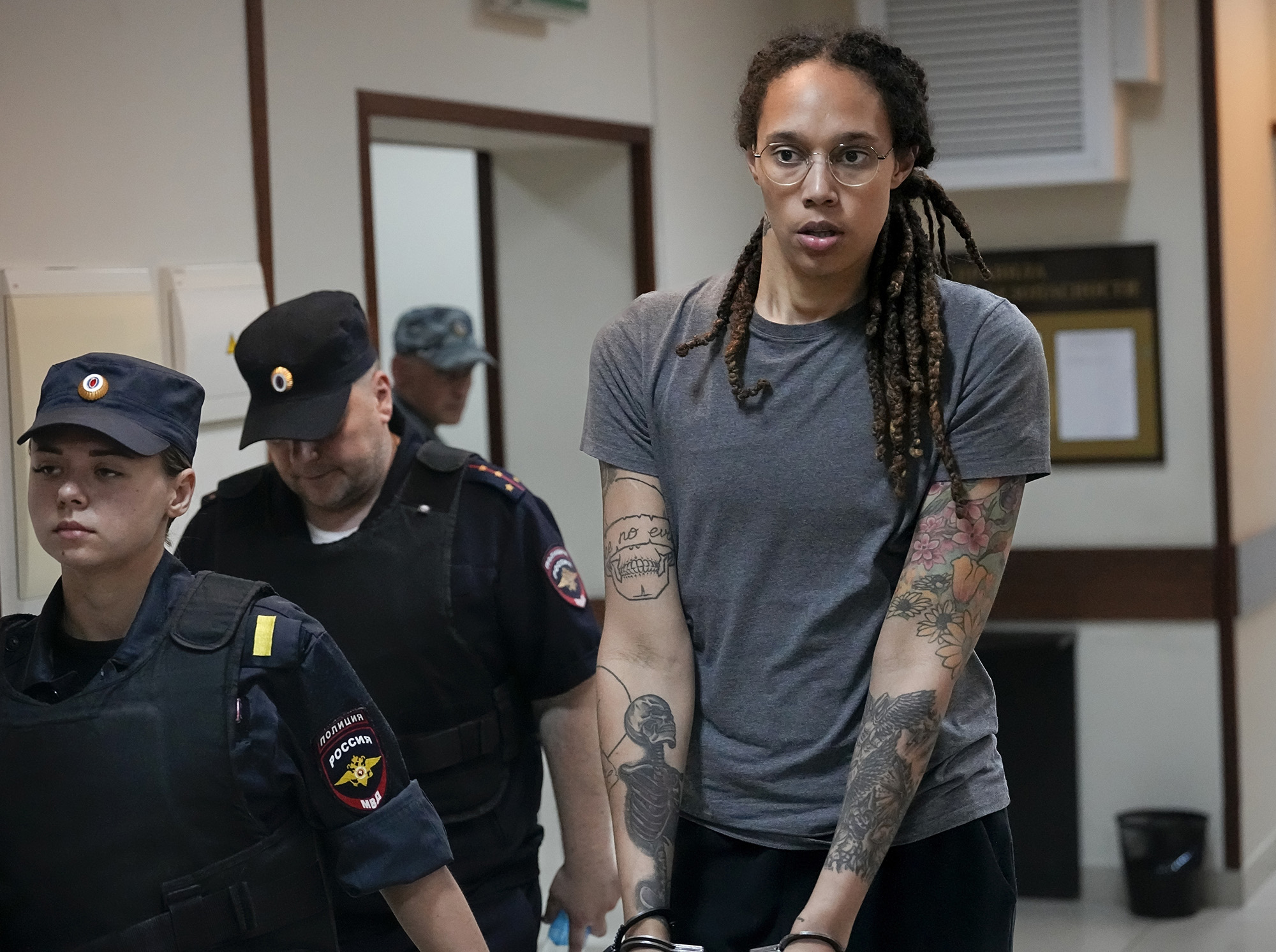 Brittney Griner begins transfer to Russian penal colony, attorneys say