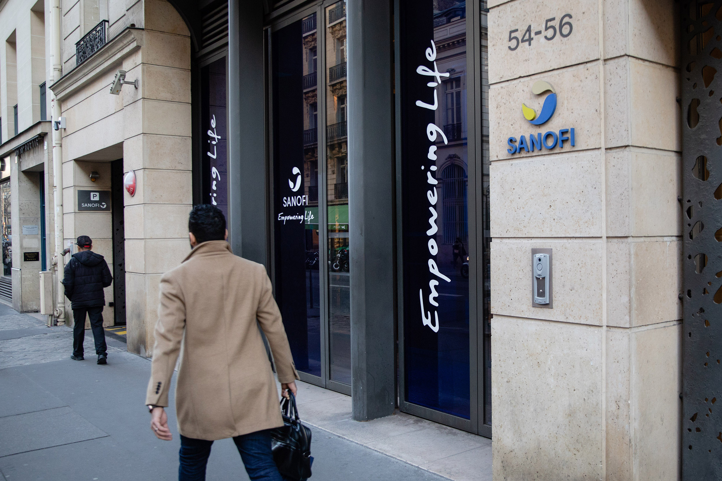 Sanofi headquarters in Paris, France, on Thursday, February 6.