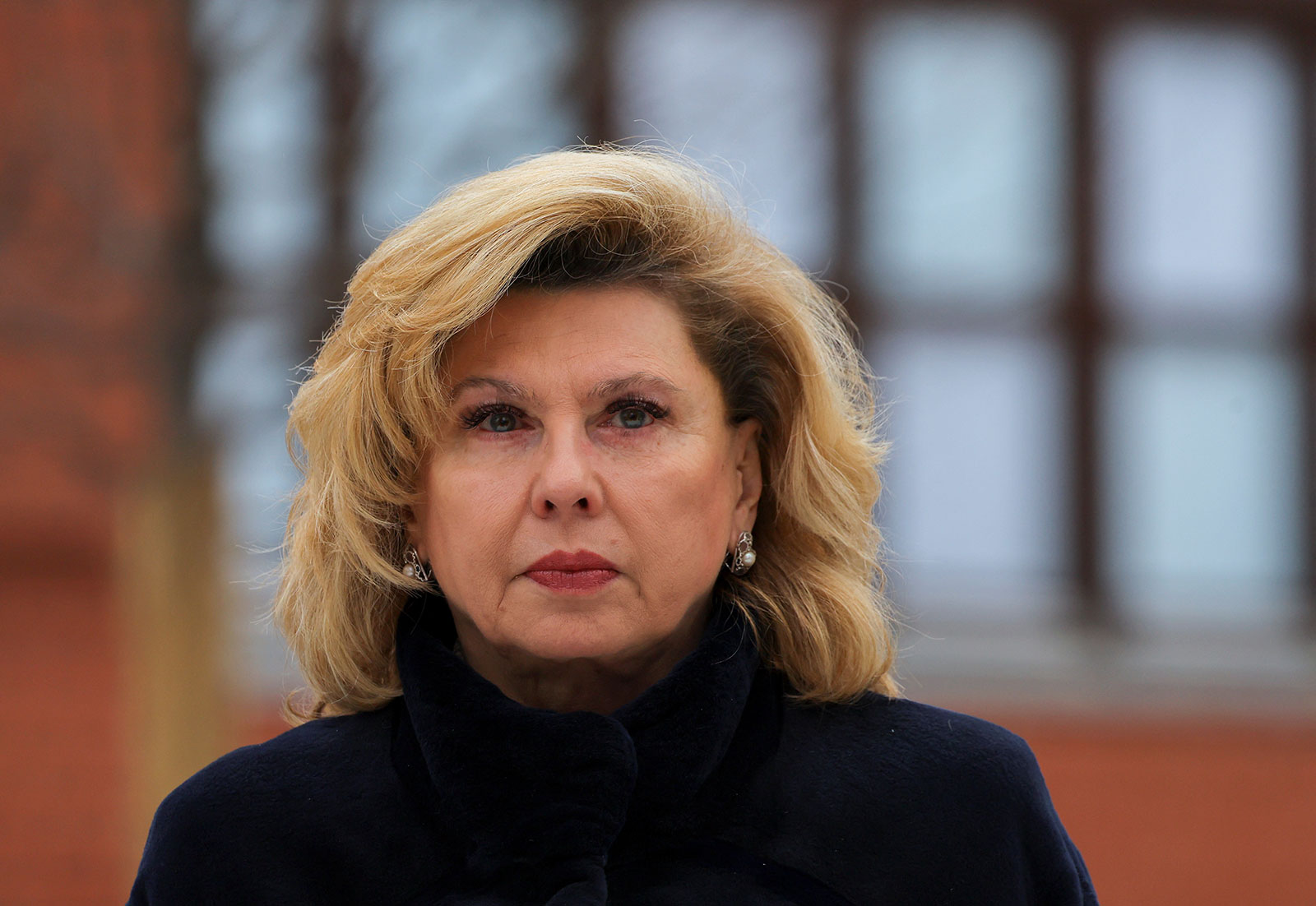 Russian Human Rights Commissioner Tatyana Moskalkova appears at a ceremony in Moscow on January 27. 