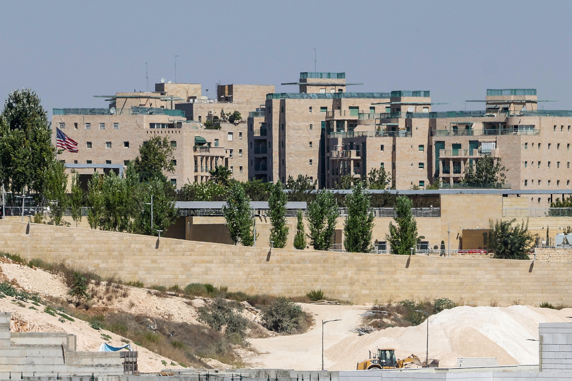 The US embassy complex in Jerusalem, Israel, on September 27.