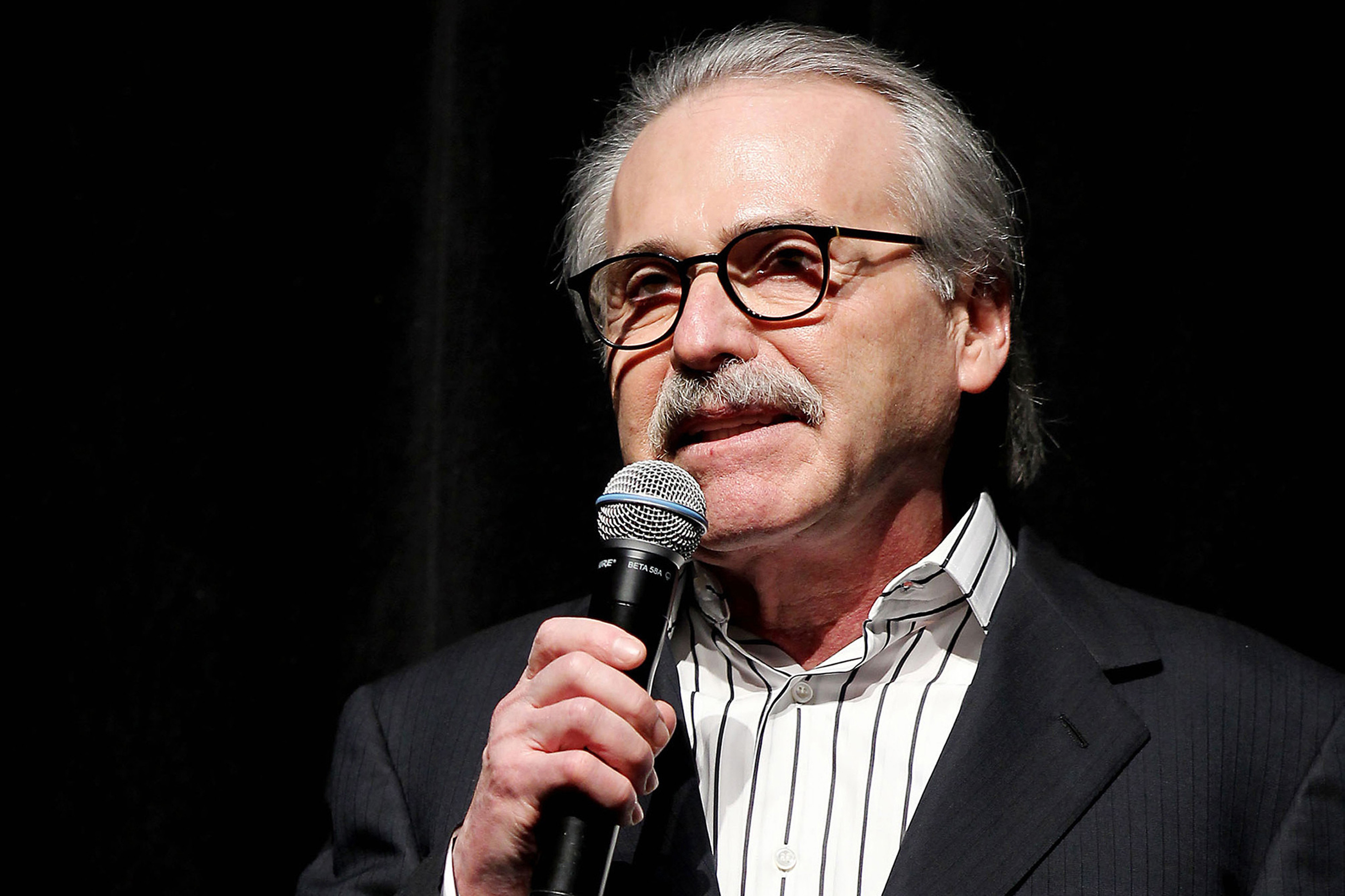 David Pecker speaks at an event in 2014.