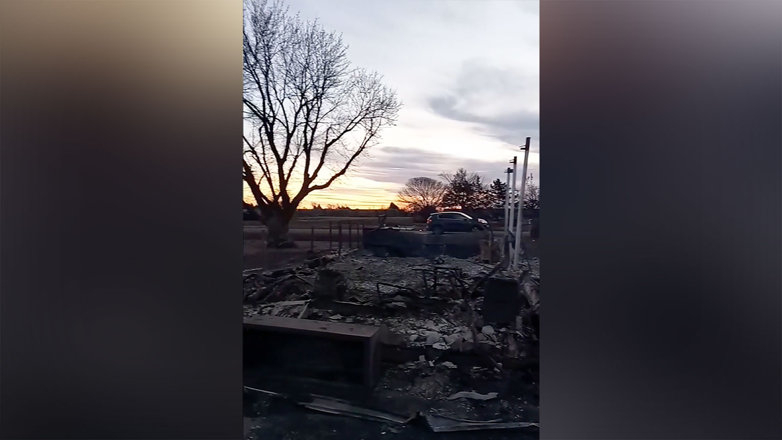 Frank Probst shared video of his destroyed home in Fritch, Texas.