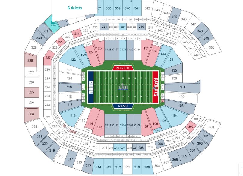 super bowl tickets stubhub price