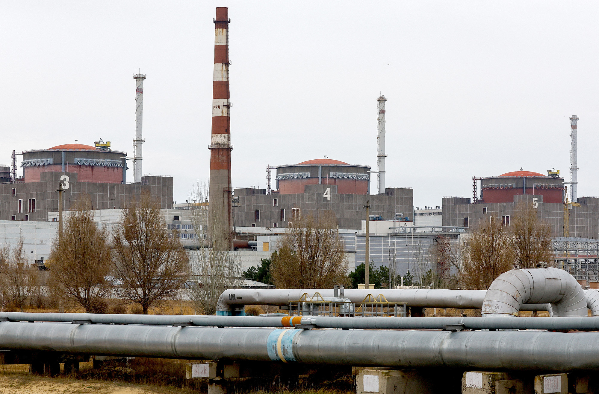 The Zaporizhzhia nuclear power plant outside the city of Enerhodar in the Zaporizhzhia region, Russian-controlled Ukraine, on November 24.