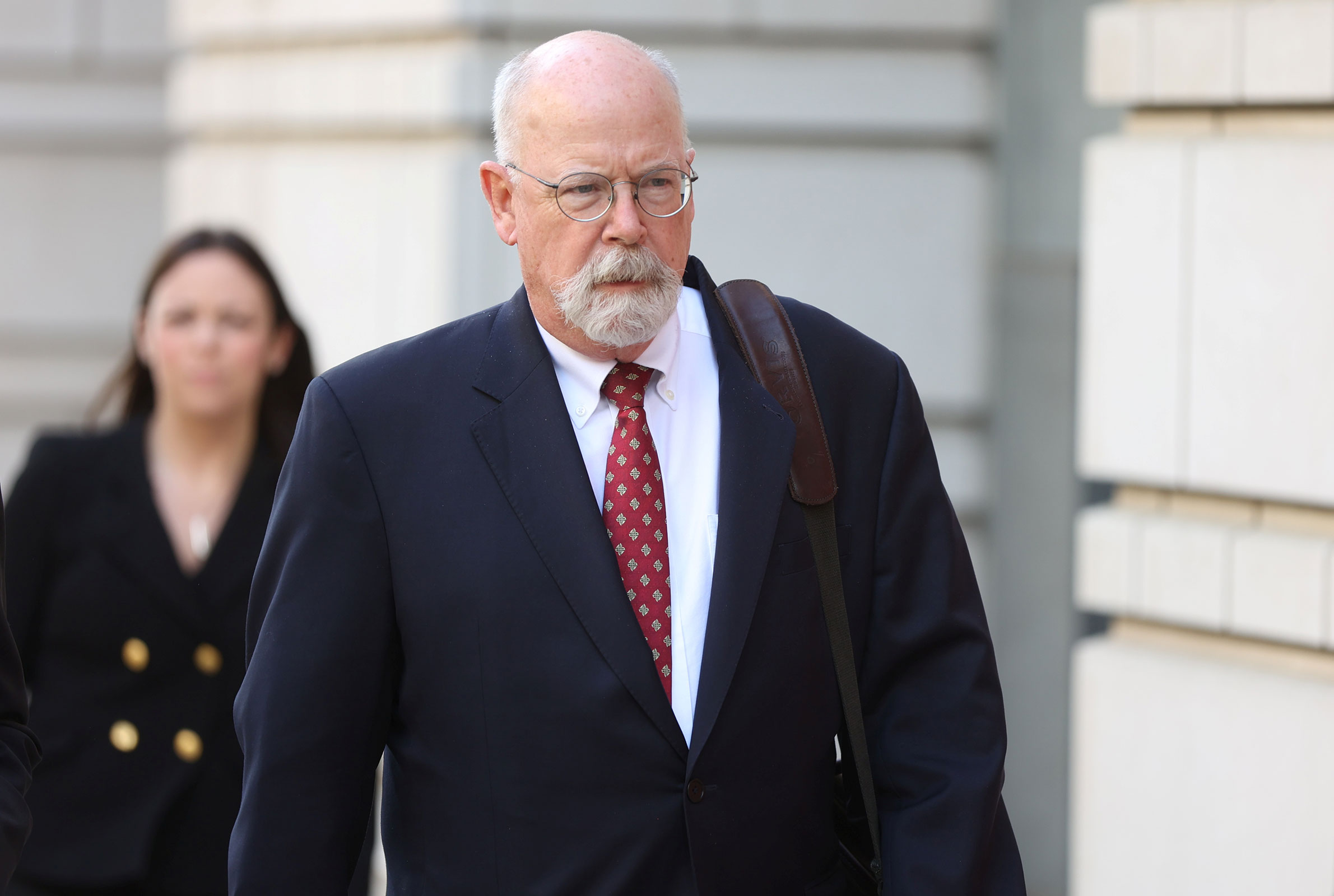 Special counsel John Durham leaves federal court in May 2022. 