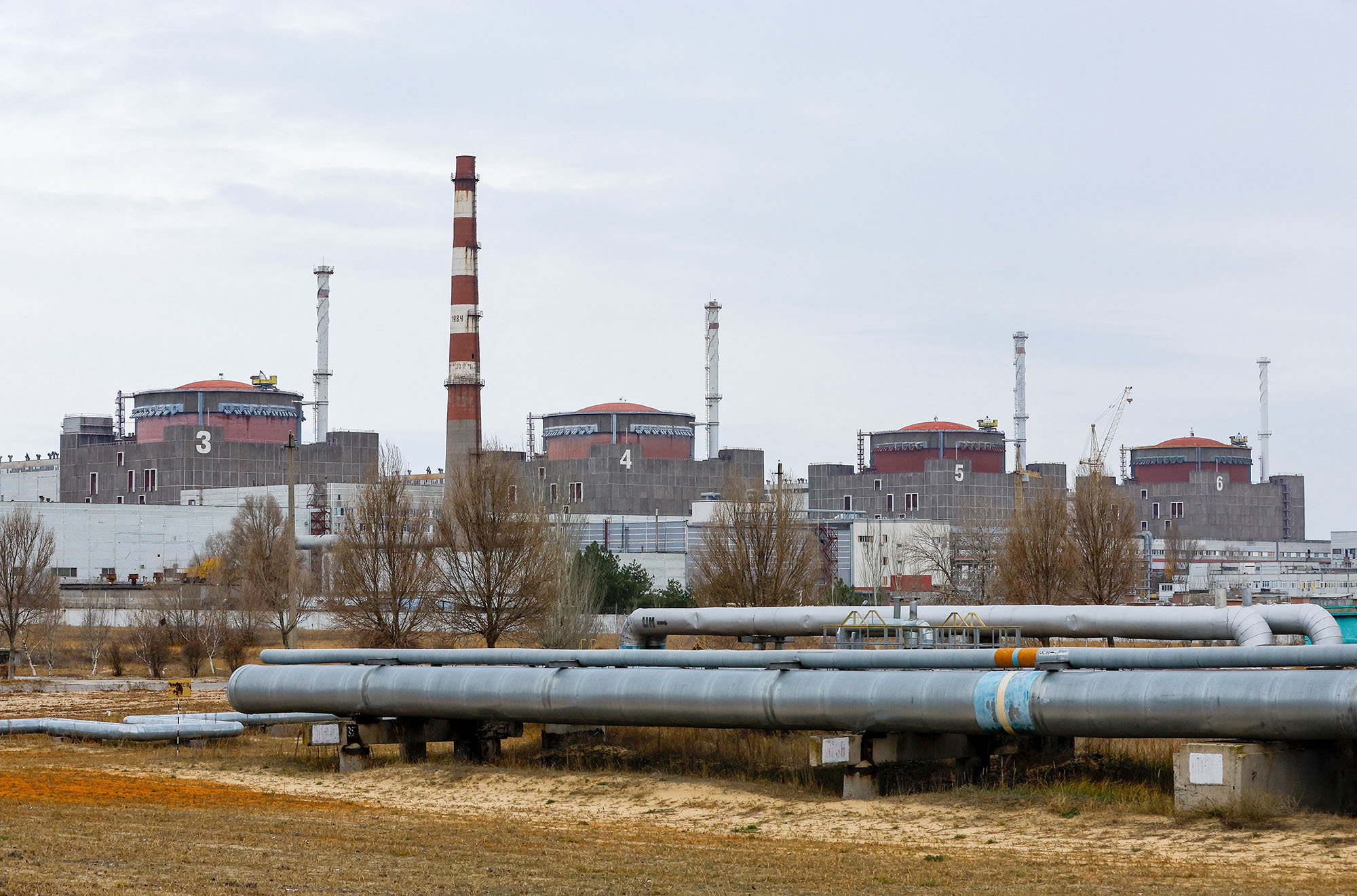 The Zaporozhye nuclear power plant outside the city of Ernekhodar in the Zaporozhye region of Ukraine on November 24.
