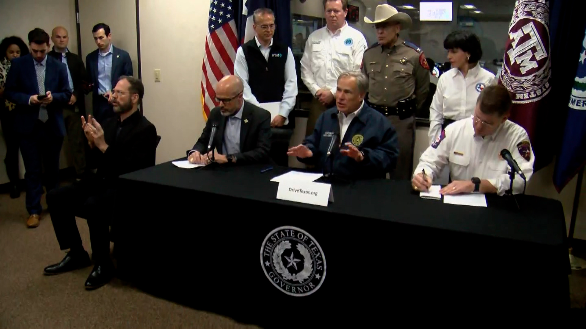 Texas Gov. Greg Abbott speaks during a press conference on January 31 in Austin.
