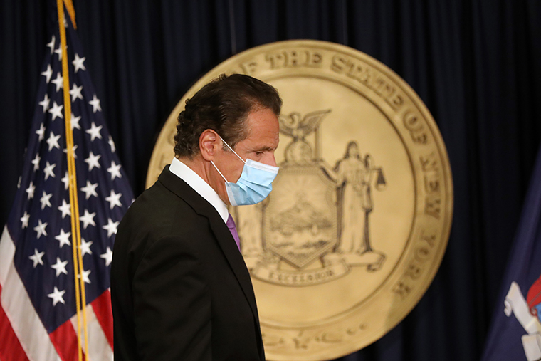 New York state Gov. Andrew Cuomo at a news conference in September.