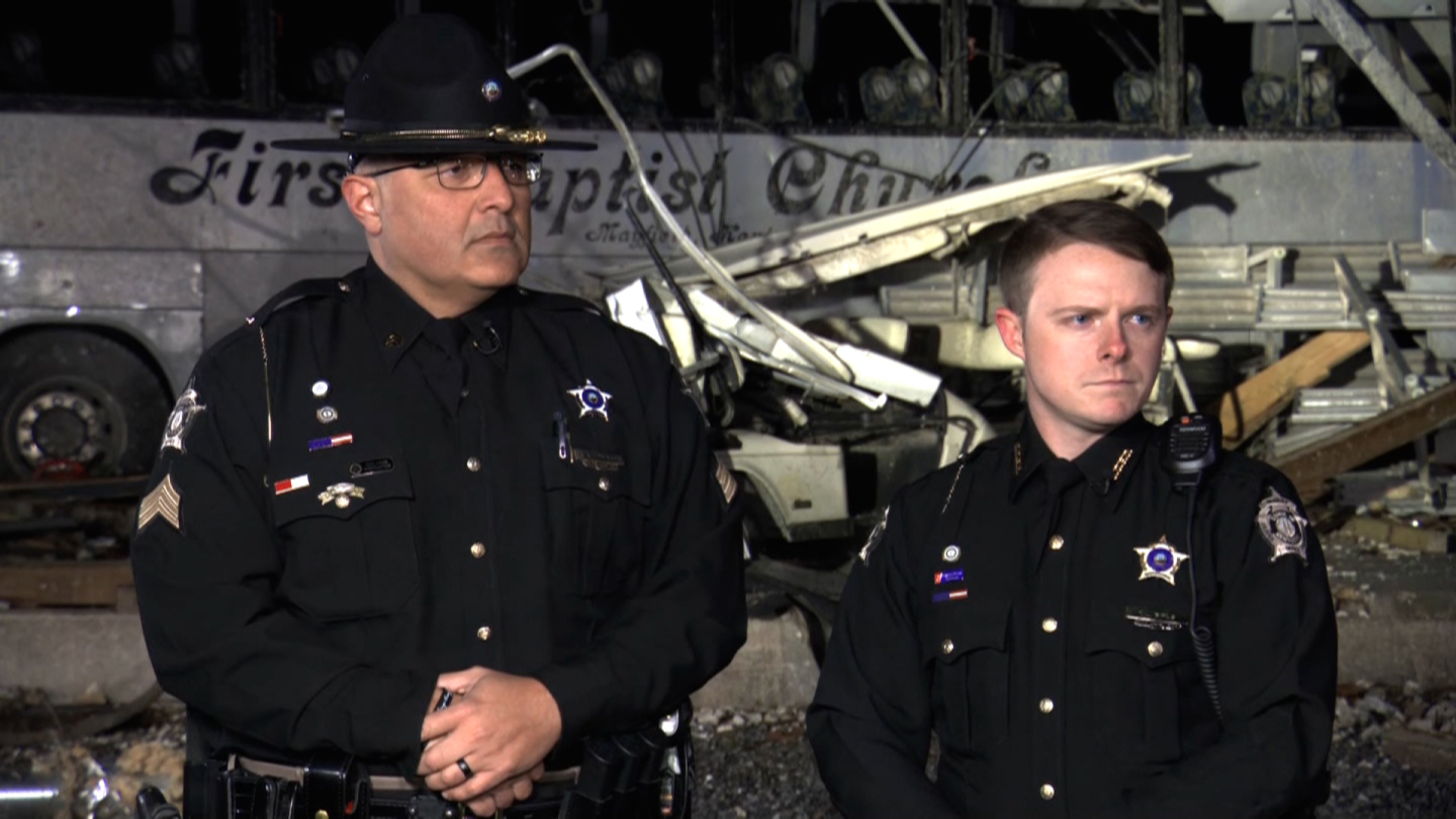 Graves County Sheriff's Deputy Chandler Siris and Sgt. Richard Edwards speak with CNN. 