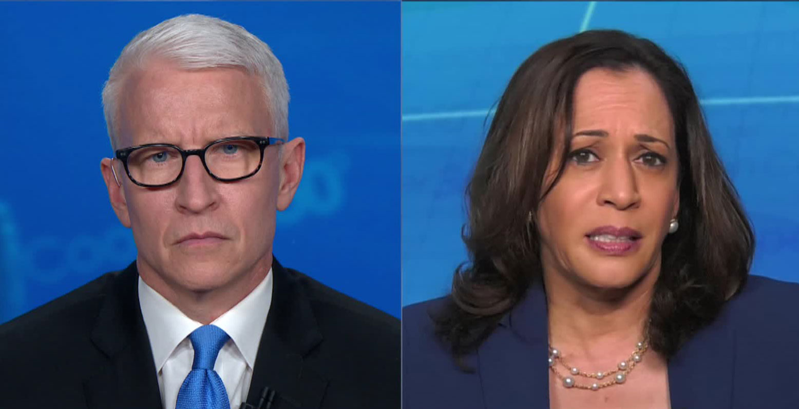 Sen. Kamala Harris speaks with CNN's Anderson Cooper on June 23.